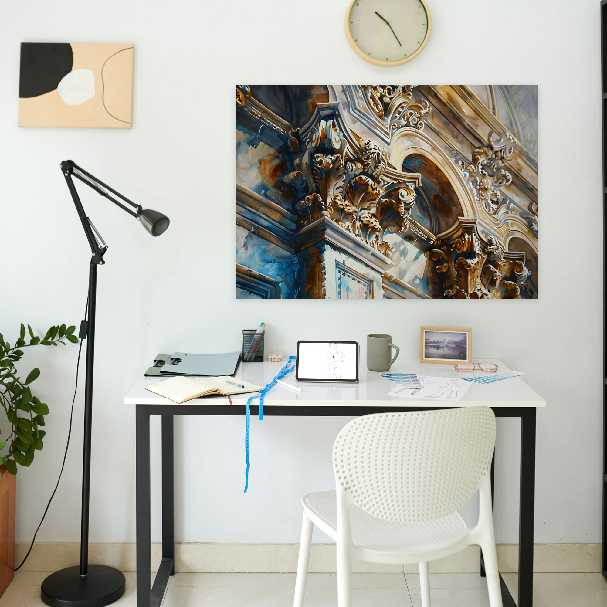 Baroque Style Painting Canvas Print - Baroque, Home Decoration, Canvas, Canvas Wall Art