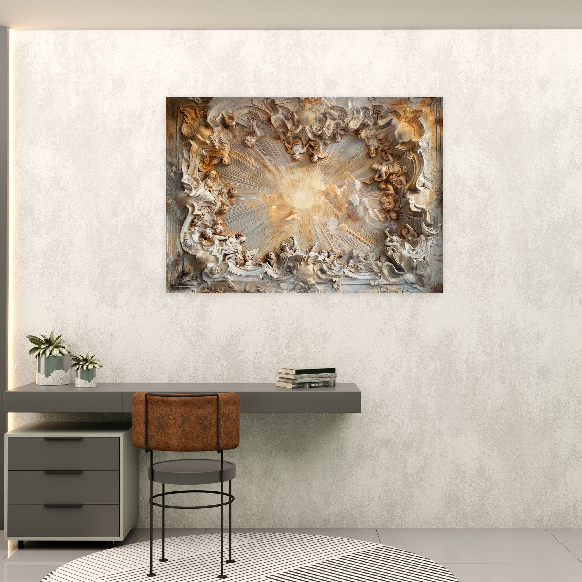 Baroque Style Painting Canvas Wall Art - Baroque, Canvas Print, Wall Art, Wall Decoration