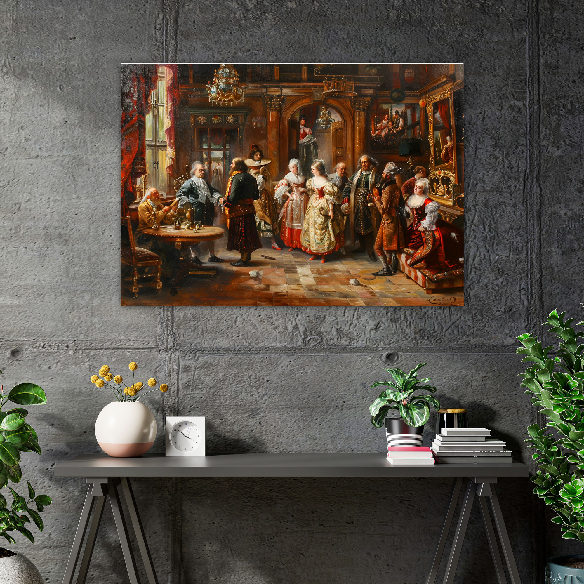 Baroque Style Painting Wall Decoration - Baroque, Canvas Wall Art, Canvas, Wall Decoration