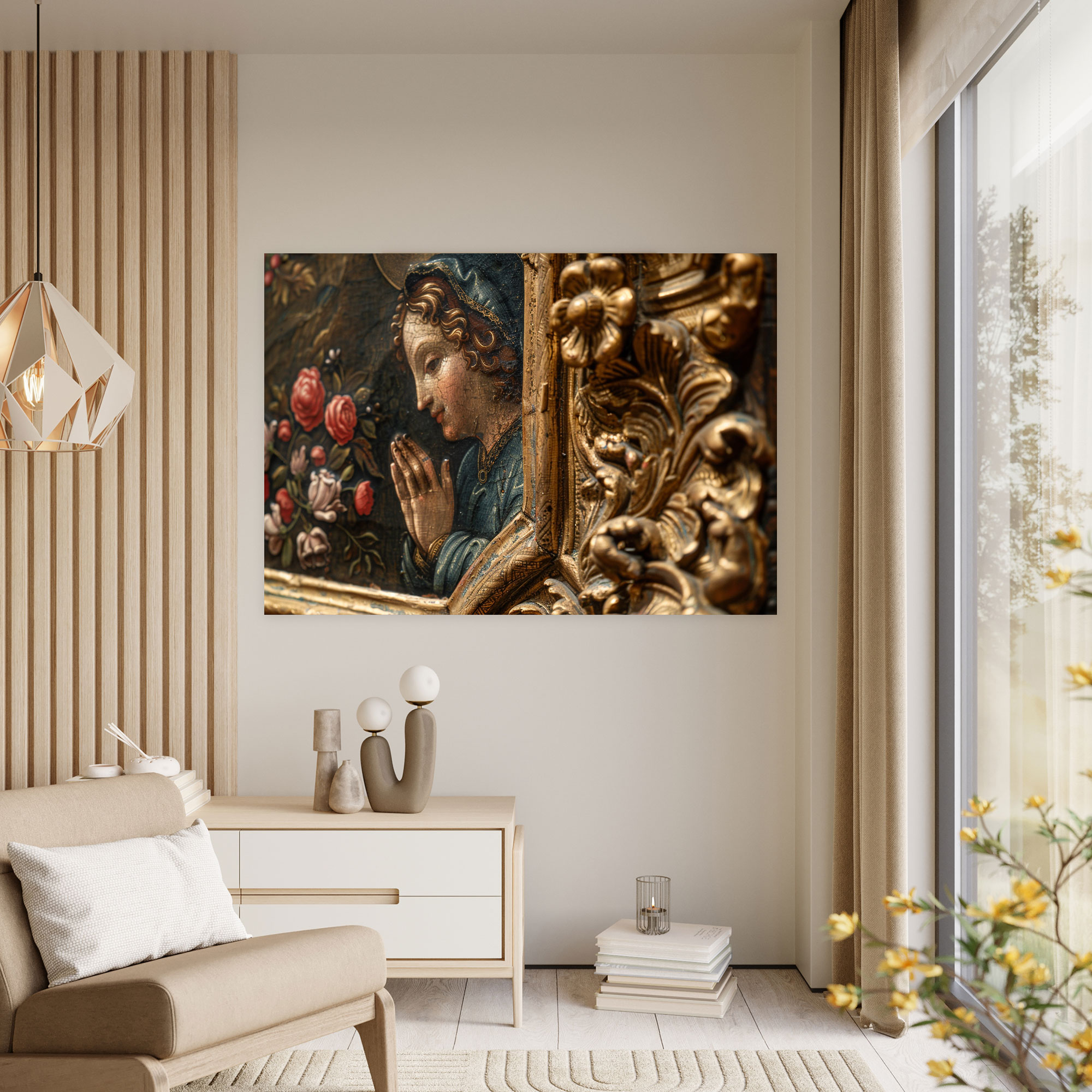 Baroque Style Painting Canvas Print - Baroque, Wall Decoration, Wall Art, Baroque Style Painting