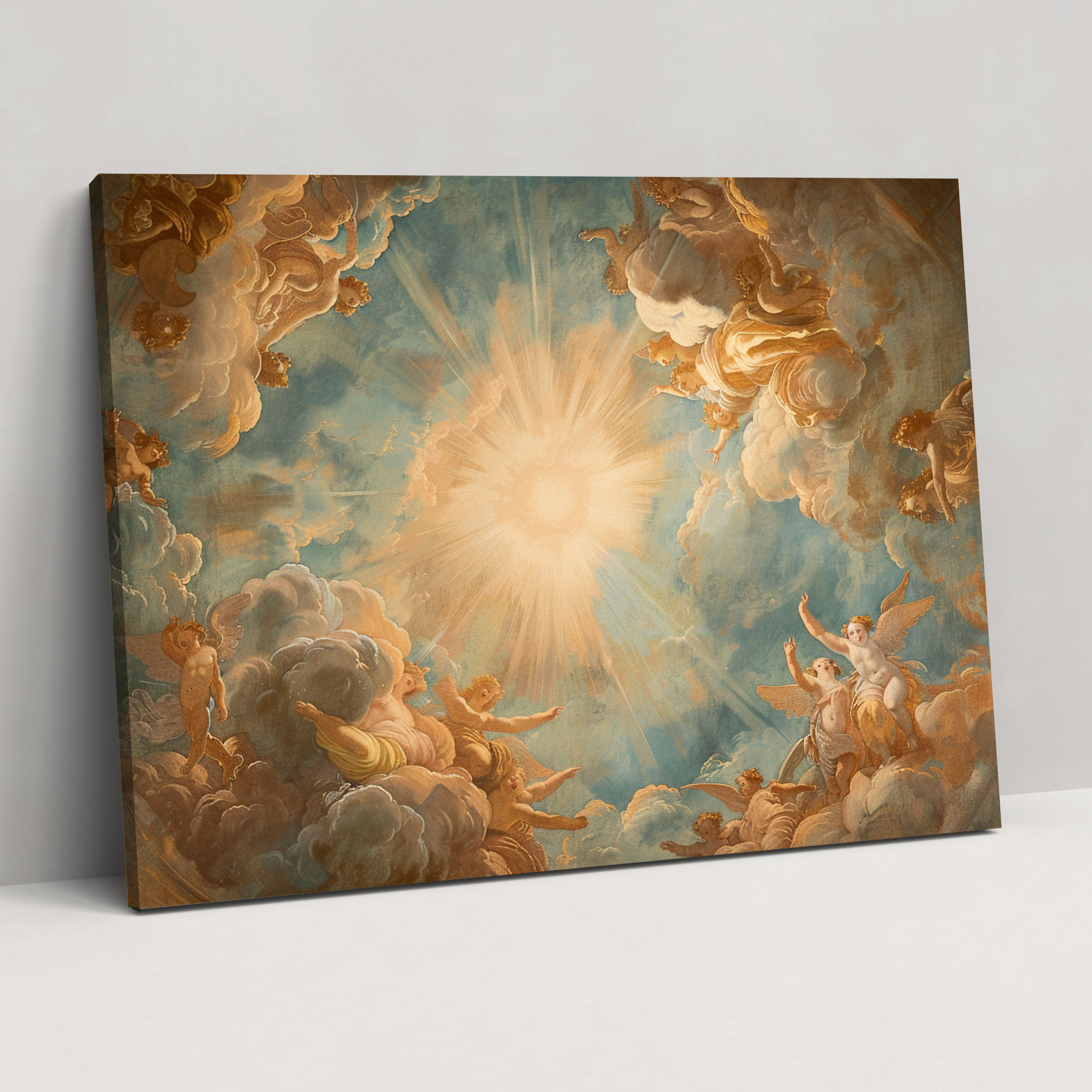 Celestial Baroque Style Wall Art - Baroque, Home Decoration, Canvas, Baroque Style Painting