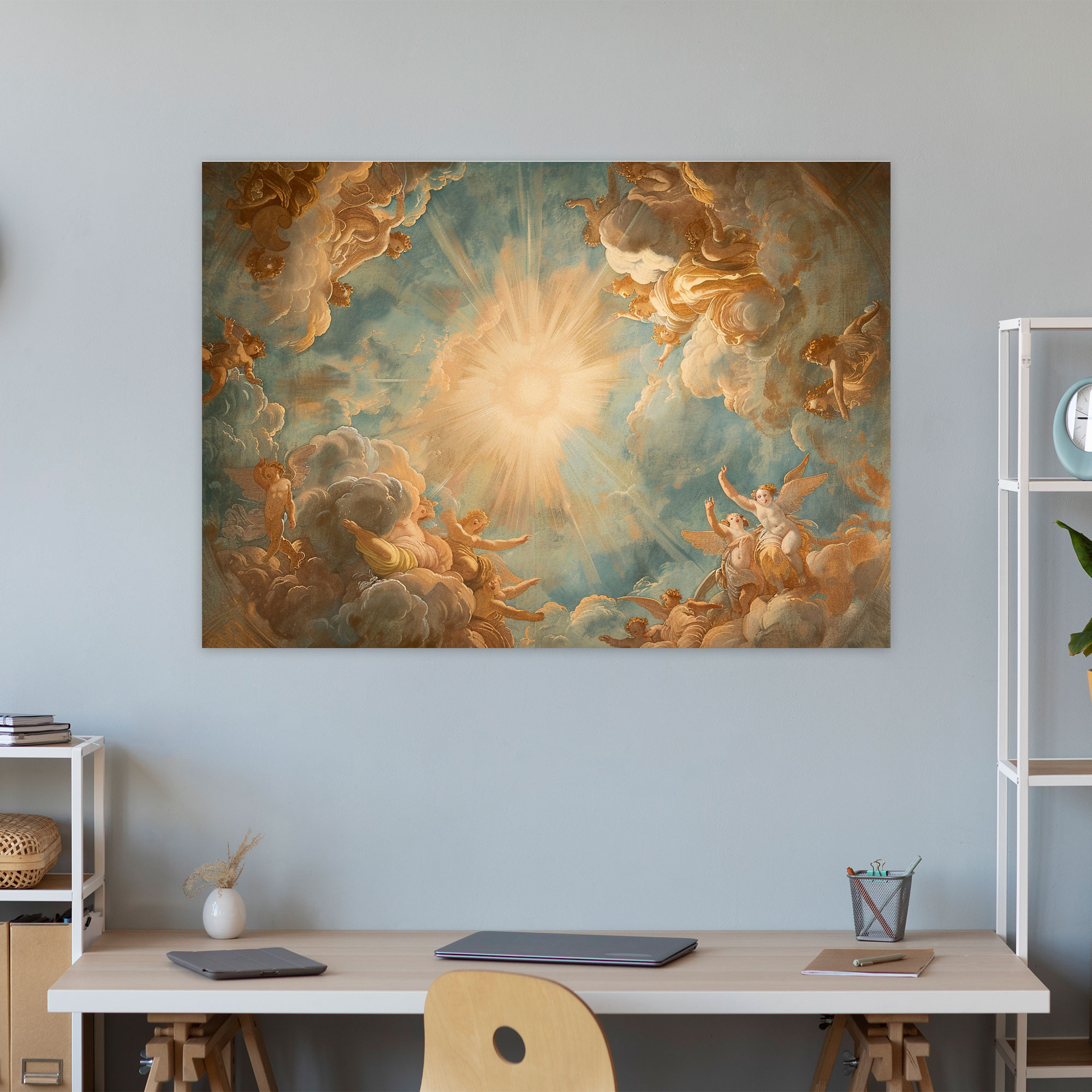 Celestial Baroque Style Wall Art - Baroque, Home Decoration, Canvas, Baroque Style Painting
