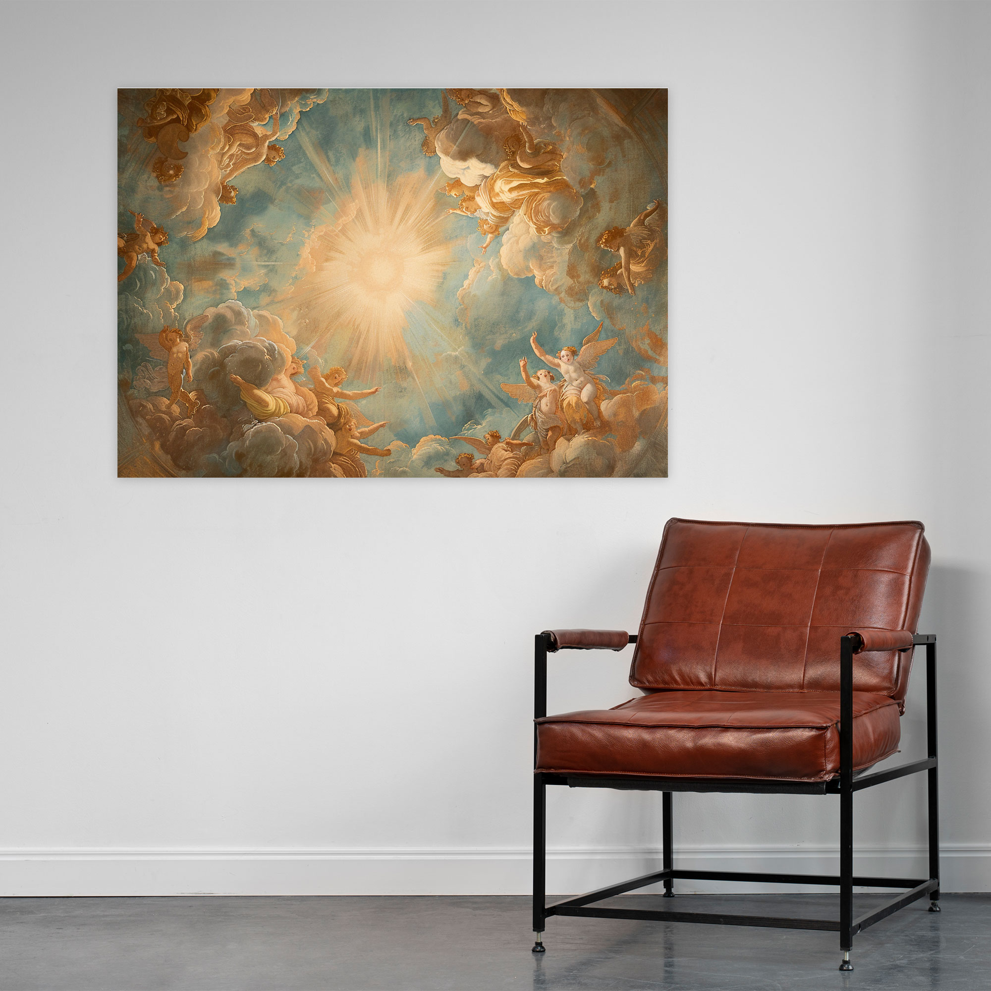 Celestial Baroque Style Wall Art - Baroque, Home Decoration, Canvas, Baroque Style Painting