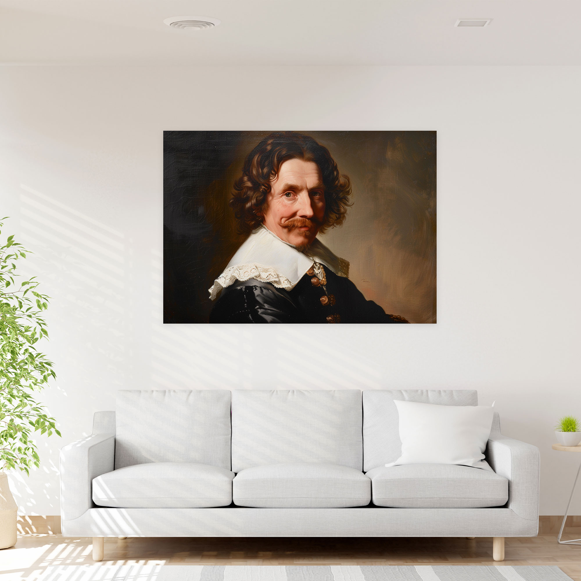 Baroque Style Painting Canvas Print - Baroque, Wall Decoration, Canvas, Canvas Wall Art