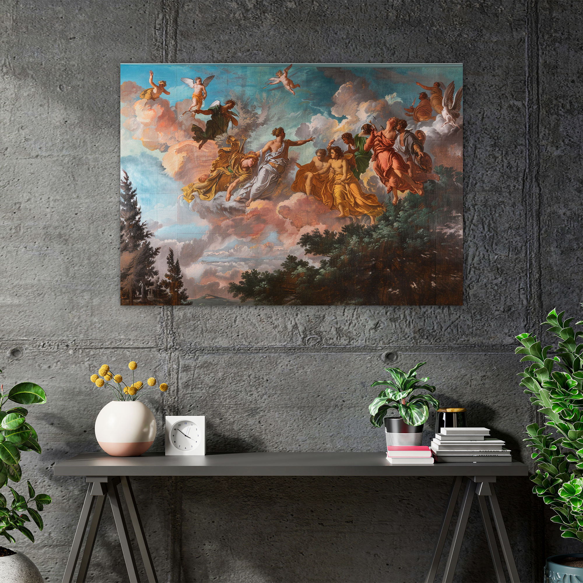 Baroque Style Painting Wall Art - Baroque, Wall Decoration, Canvas Wall Art, Canvas