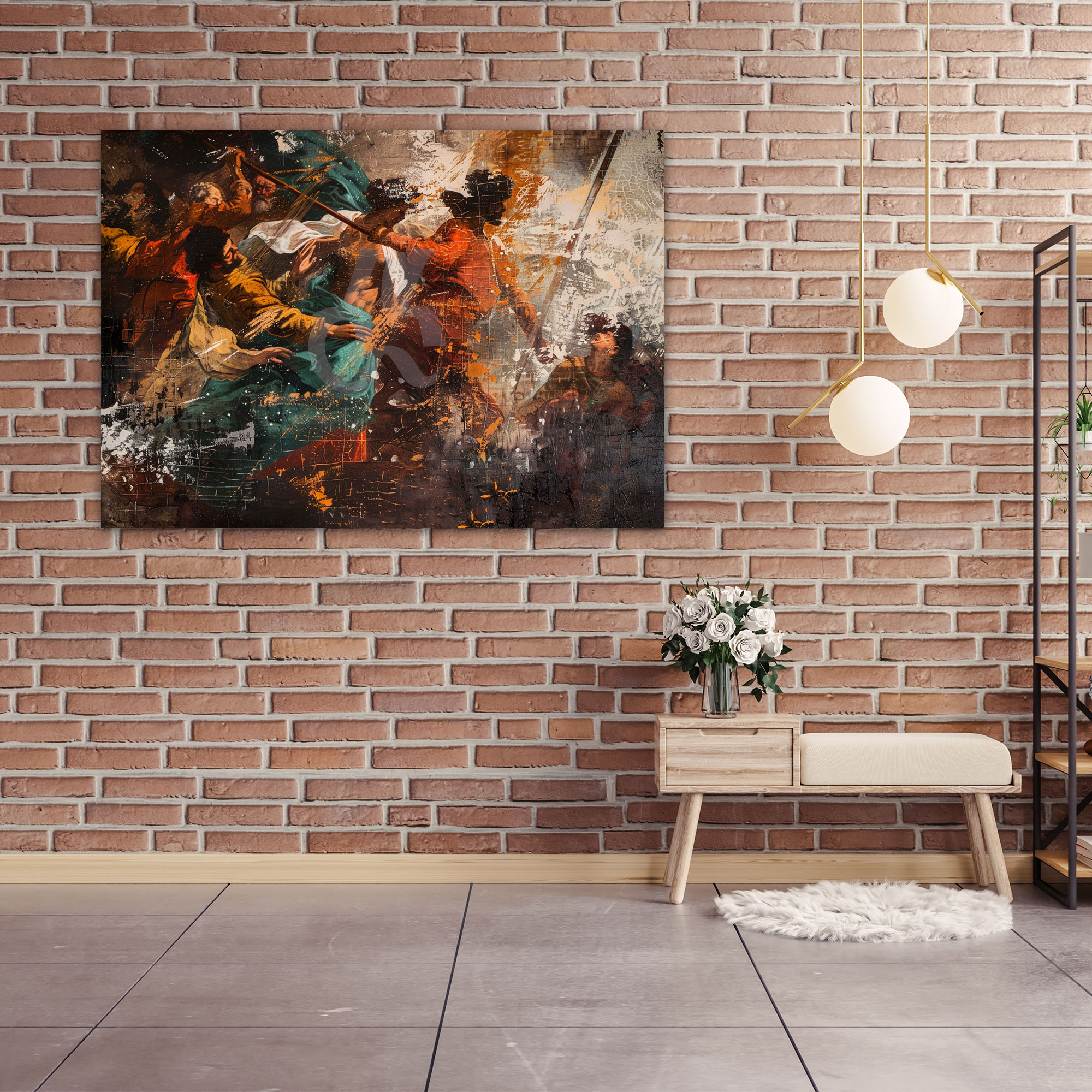 Baroque Style Painting Canvas Print - Baroque, Canvas Print, Canvas Wall Art, Wall Decoration
