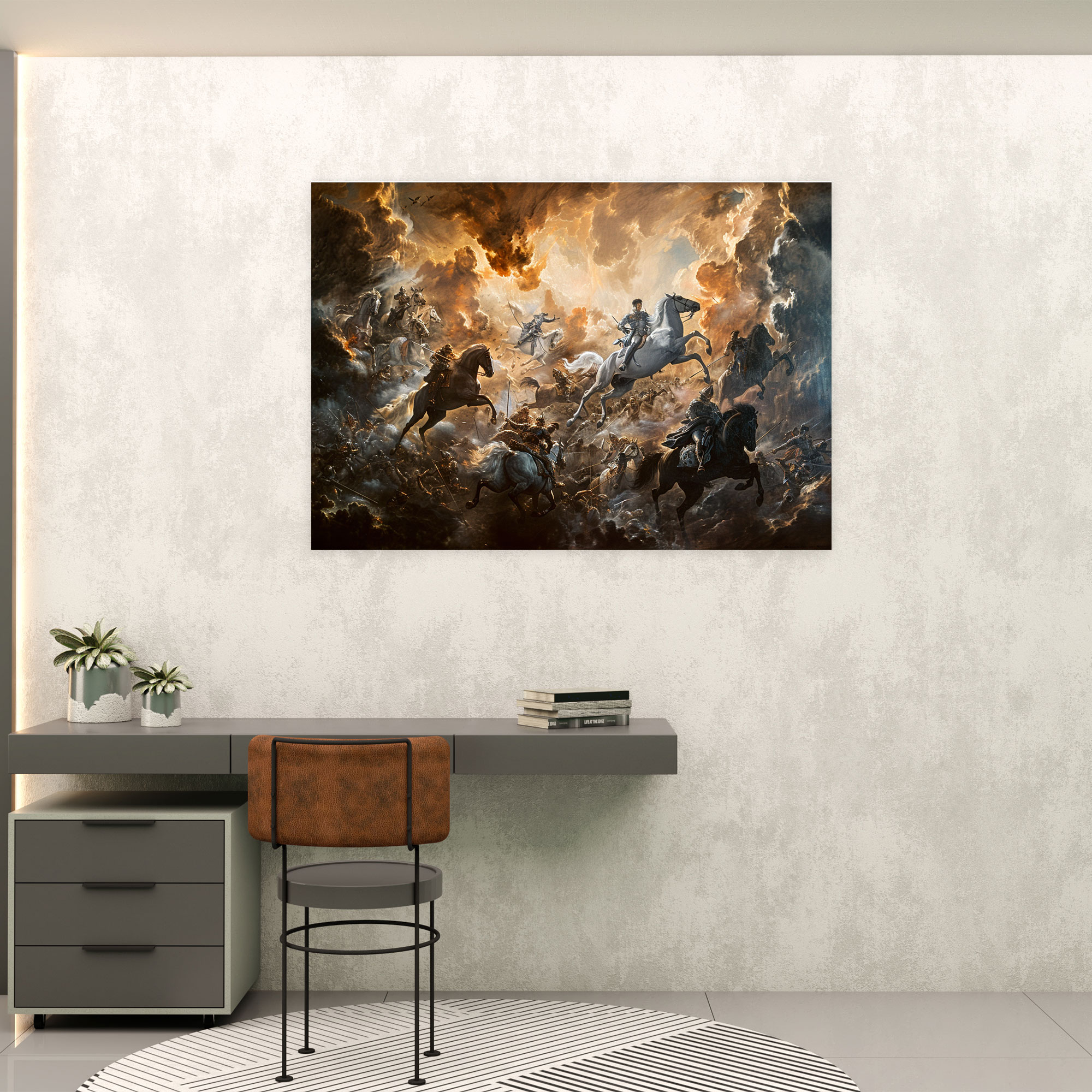 Baroque Style Painting Canvas Print - Baroque, Home Decoration, Wall Decoration, Canvas Wall Art