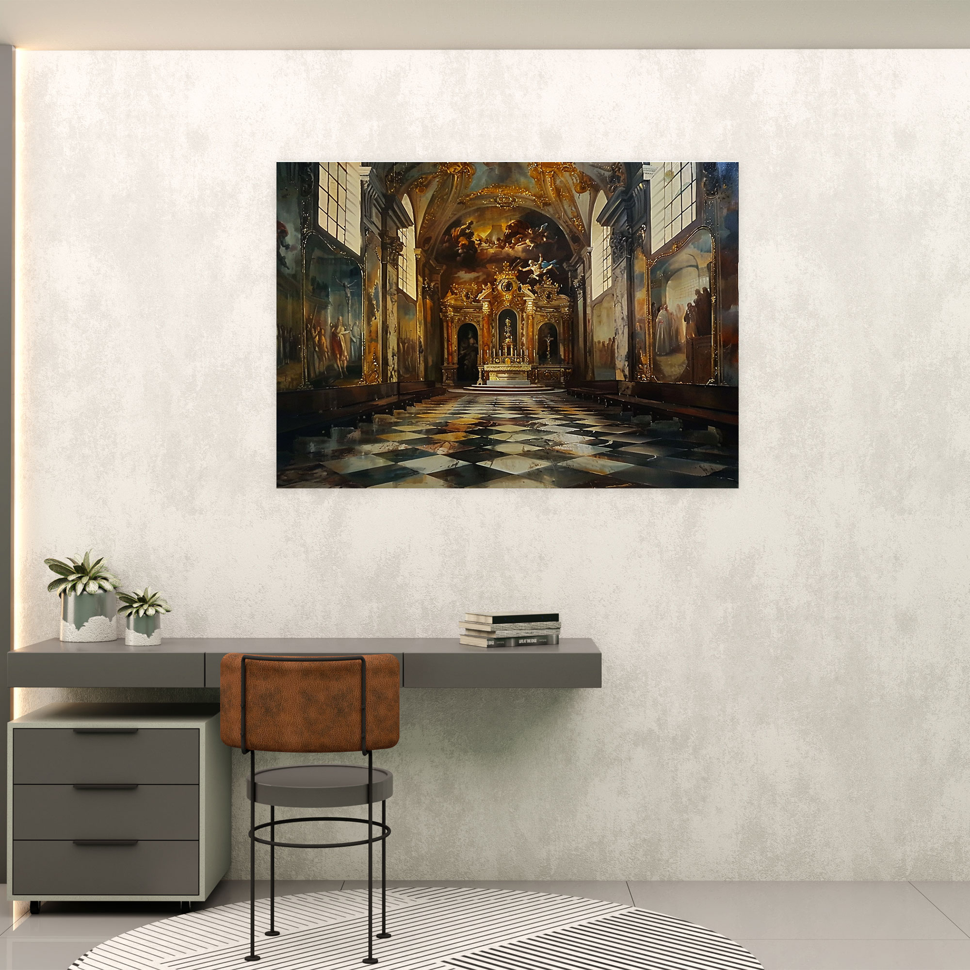 Baroque Style Painting Wall Art - Baroque, Canvas Wall Art, Home Decoration, Wall Art