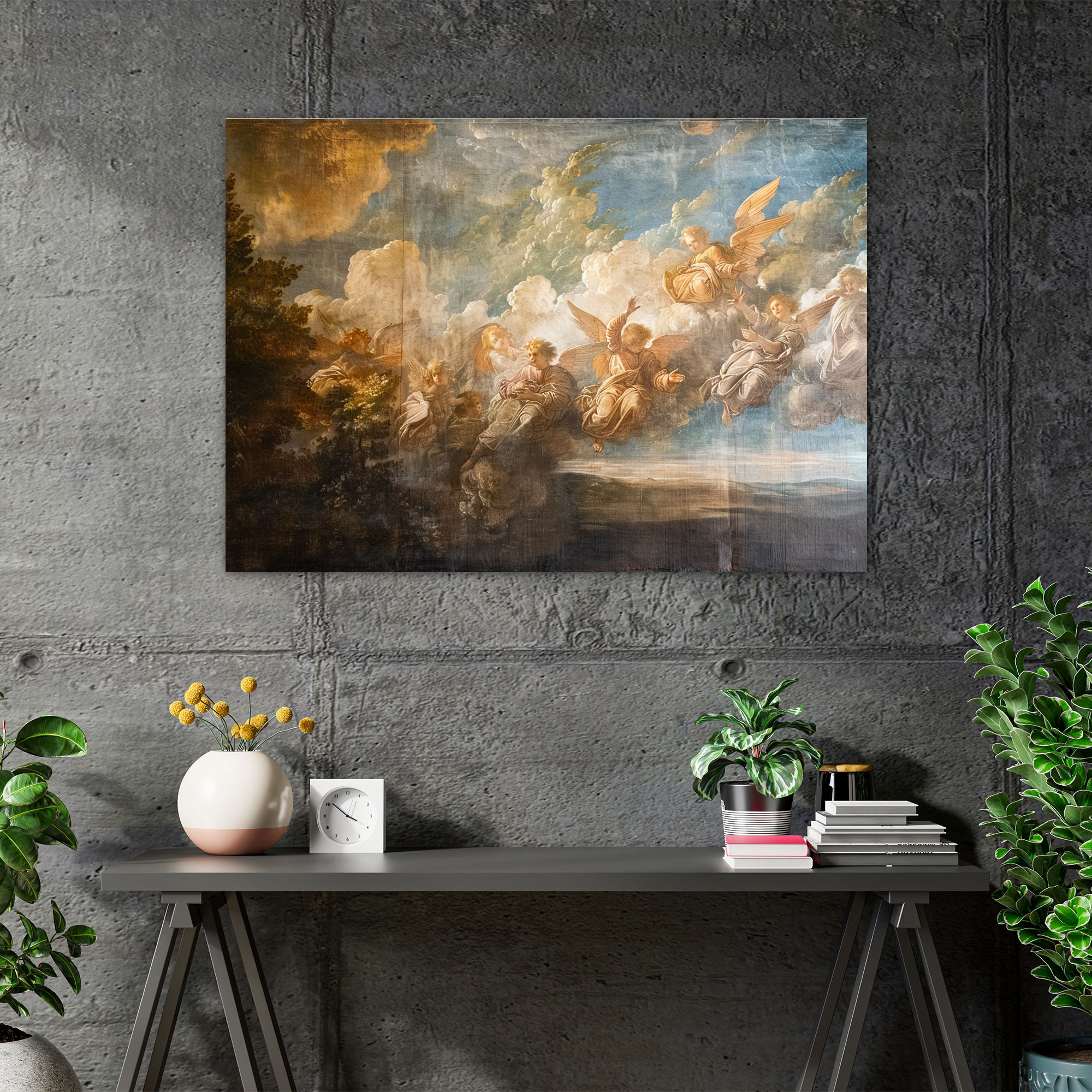 Baroque Style Painting Canvas Print - Baroque, Home Decoration, Baroque Style Painting, Canvas Print