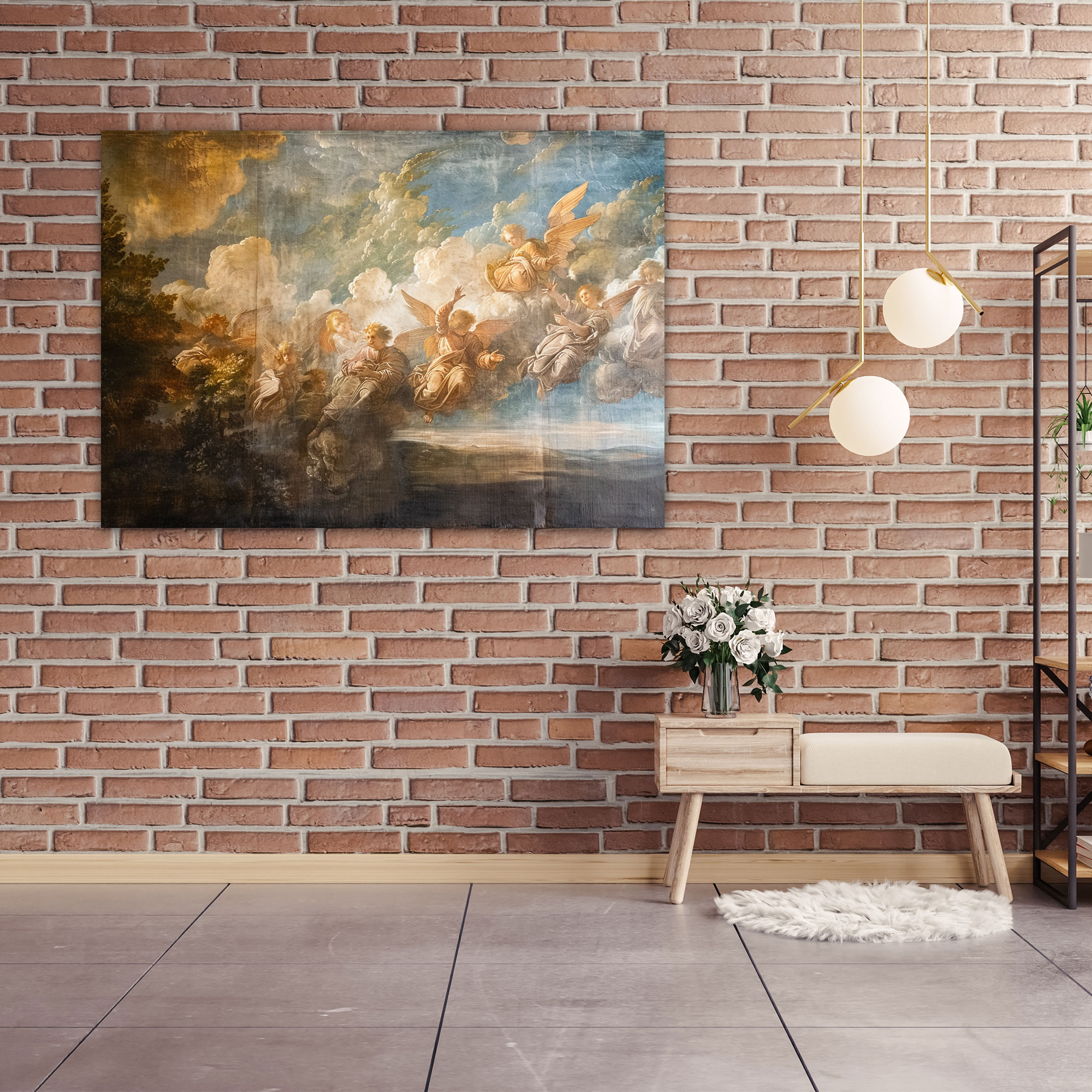 Baroque Style Painting Canvas Print - Baroque, Home Decoration, Baroque Style Painting, Canvas Print