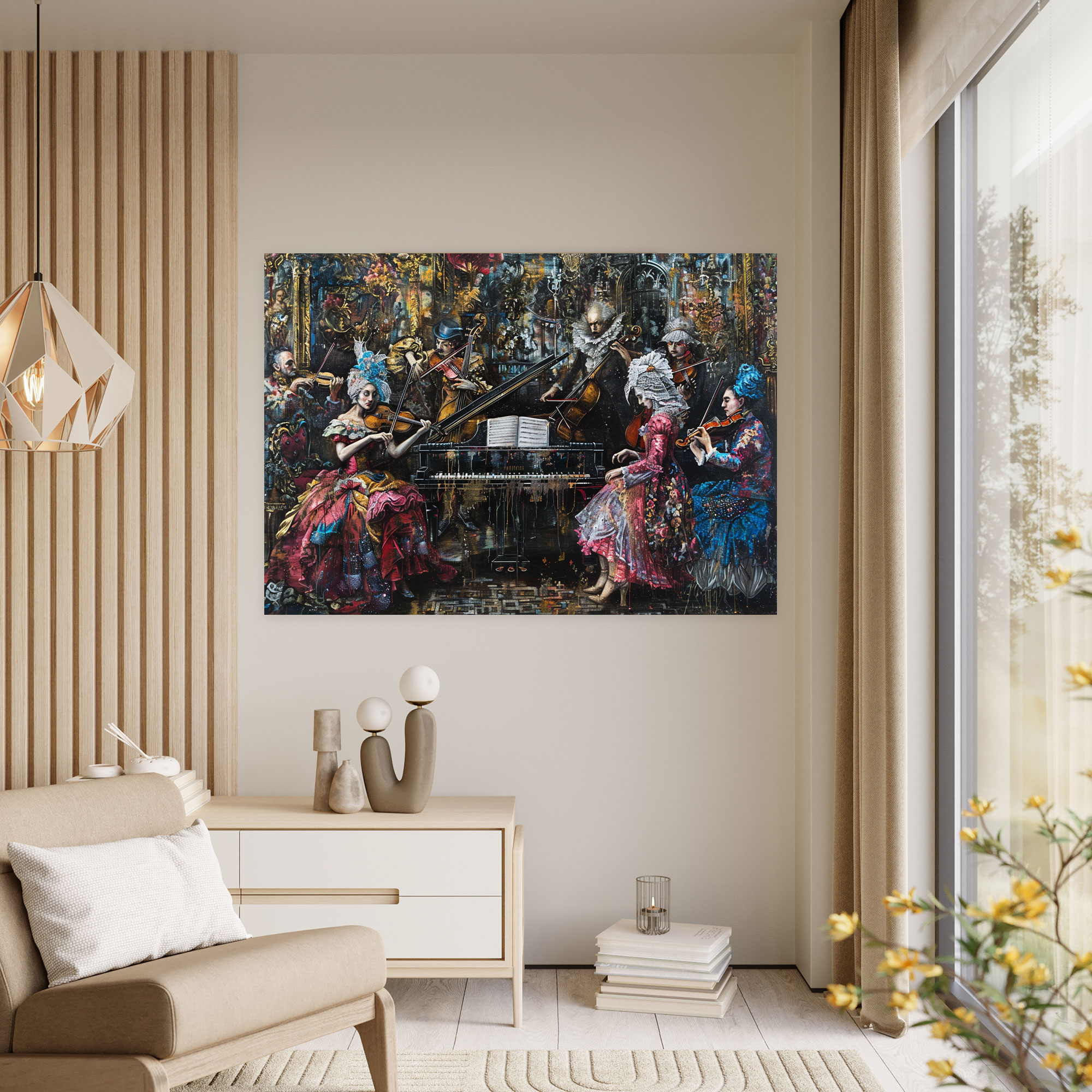 Baroque Style Painting Wall Decoration - Baroque, Baroque Style Painting, Canvas, Wall Decoration