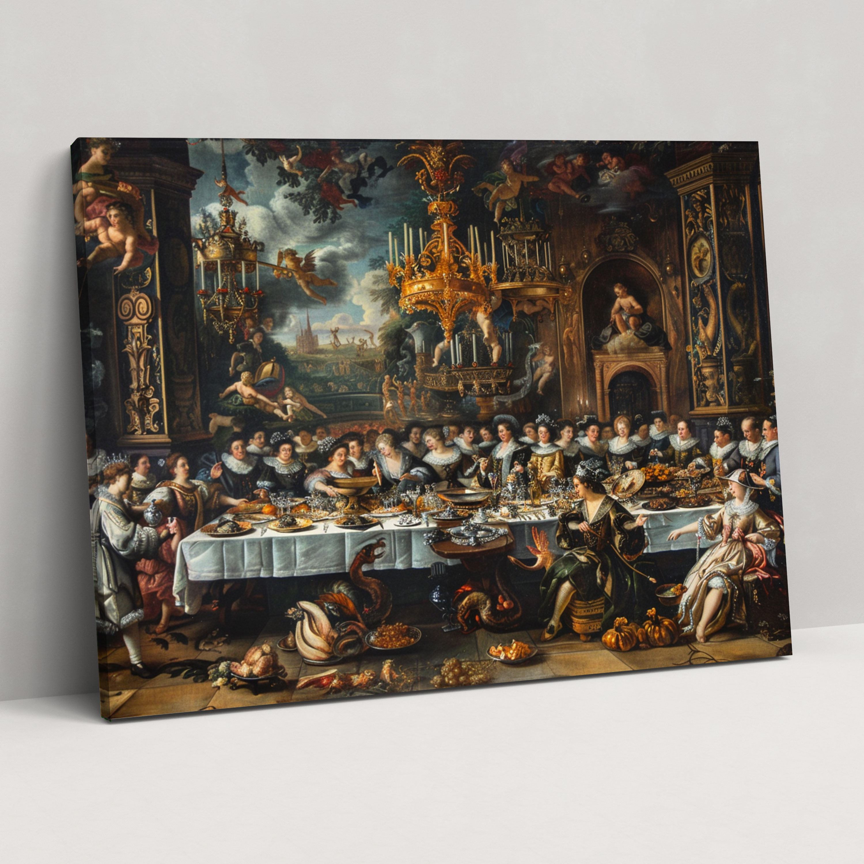 Baroque Style Painting Canvas Print - Baroque, Baroque Style Painting, Canvas Print, Canvas Wall Art