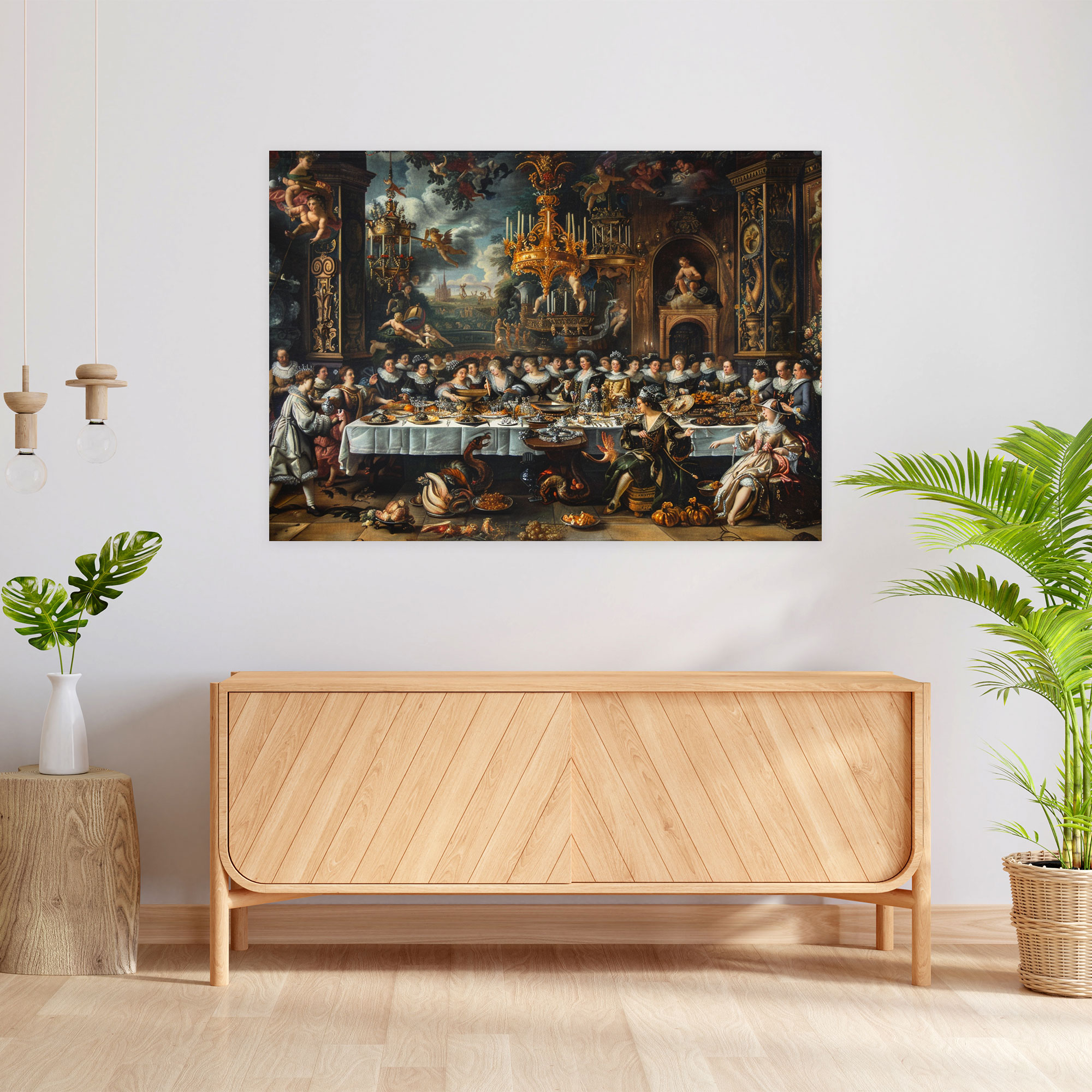 Baroque Style Painting Canvas Print - Baroque, Baroque Style Painting, Canvas Print, Canvas Wall Art