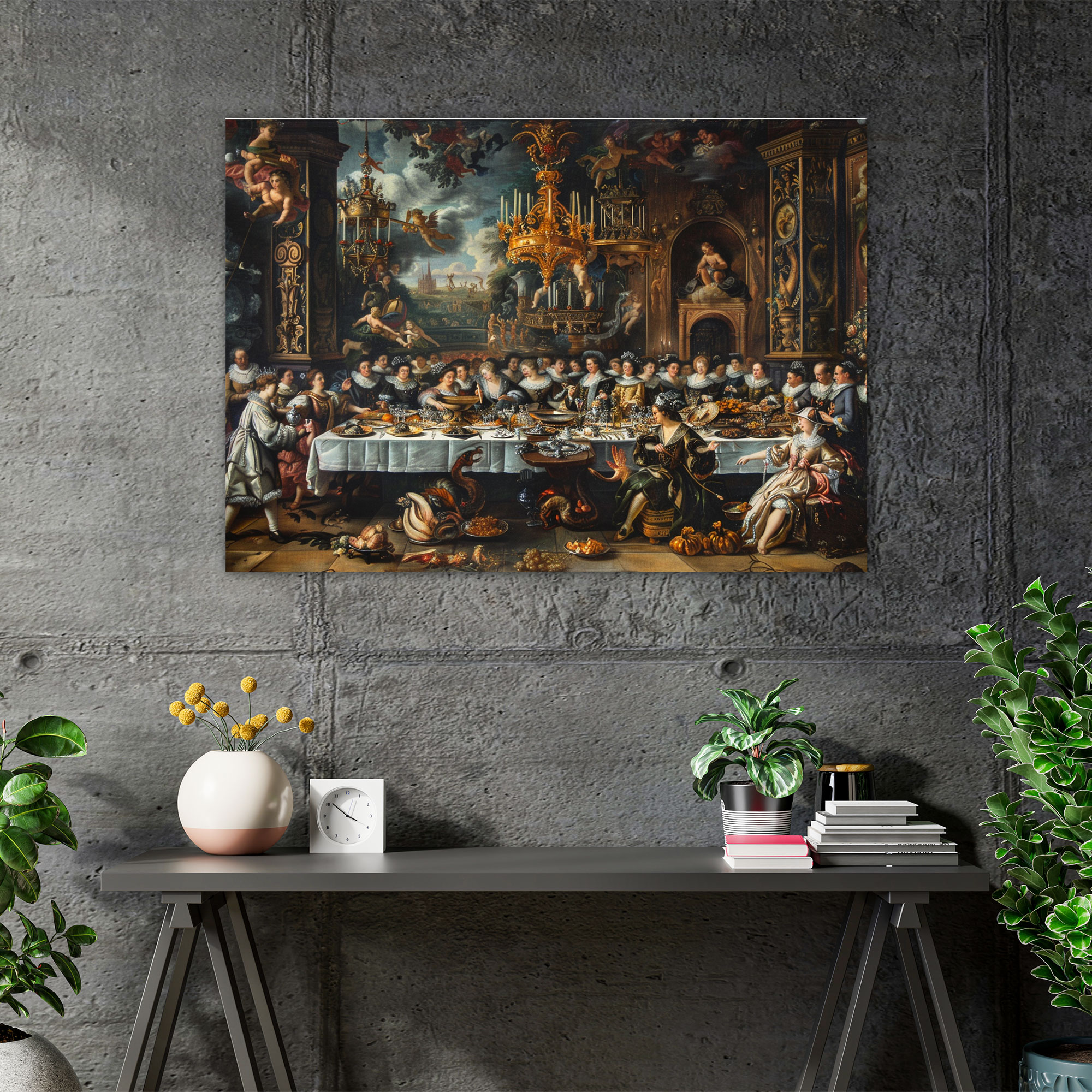 Baroque Style Painting Canvas Print - Baroque, Baroque Style Painting, Canvas Print, Canvas Wall Art