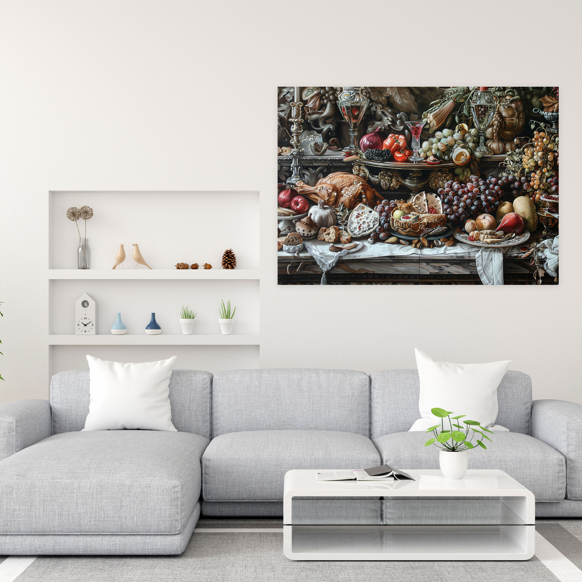 Baroque Style Painting Canvas Print - Baroque, Wall Decoration, Canvas Wall Art, Canvas