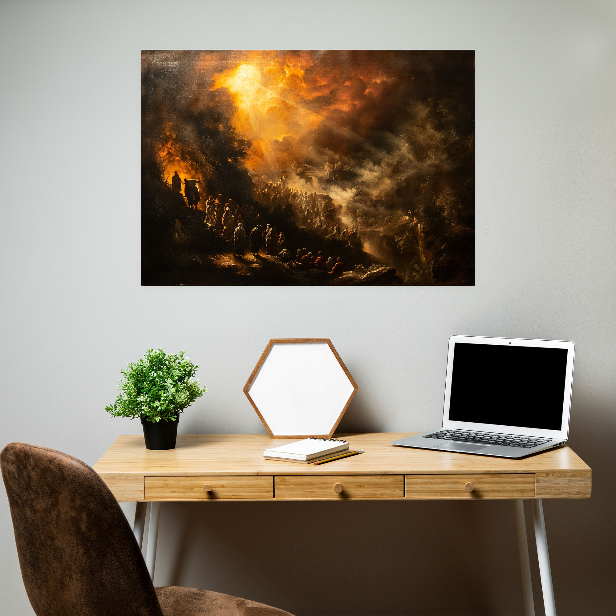 Baroque Style Painting Wall Art - Baroque, Canvas Wall Art, Wall Decoration, Biblical Scene