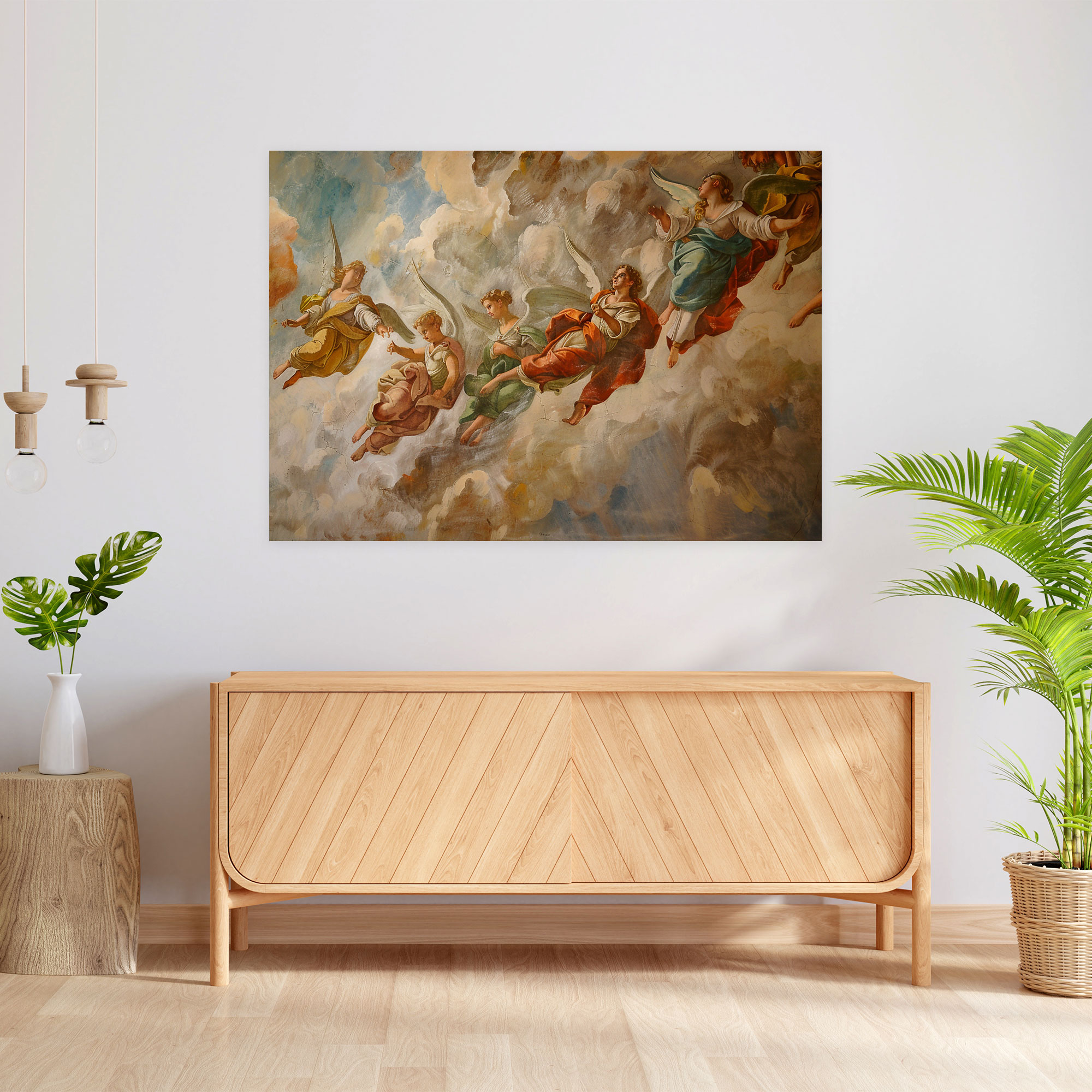 Baroque Style Painting Wall Decoration - Baroque, Dynamic Composition, Home Decoration, Canvas Print