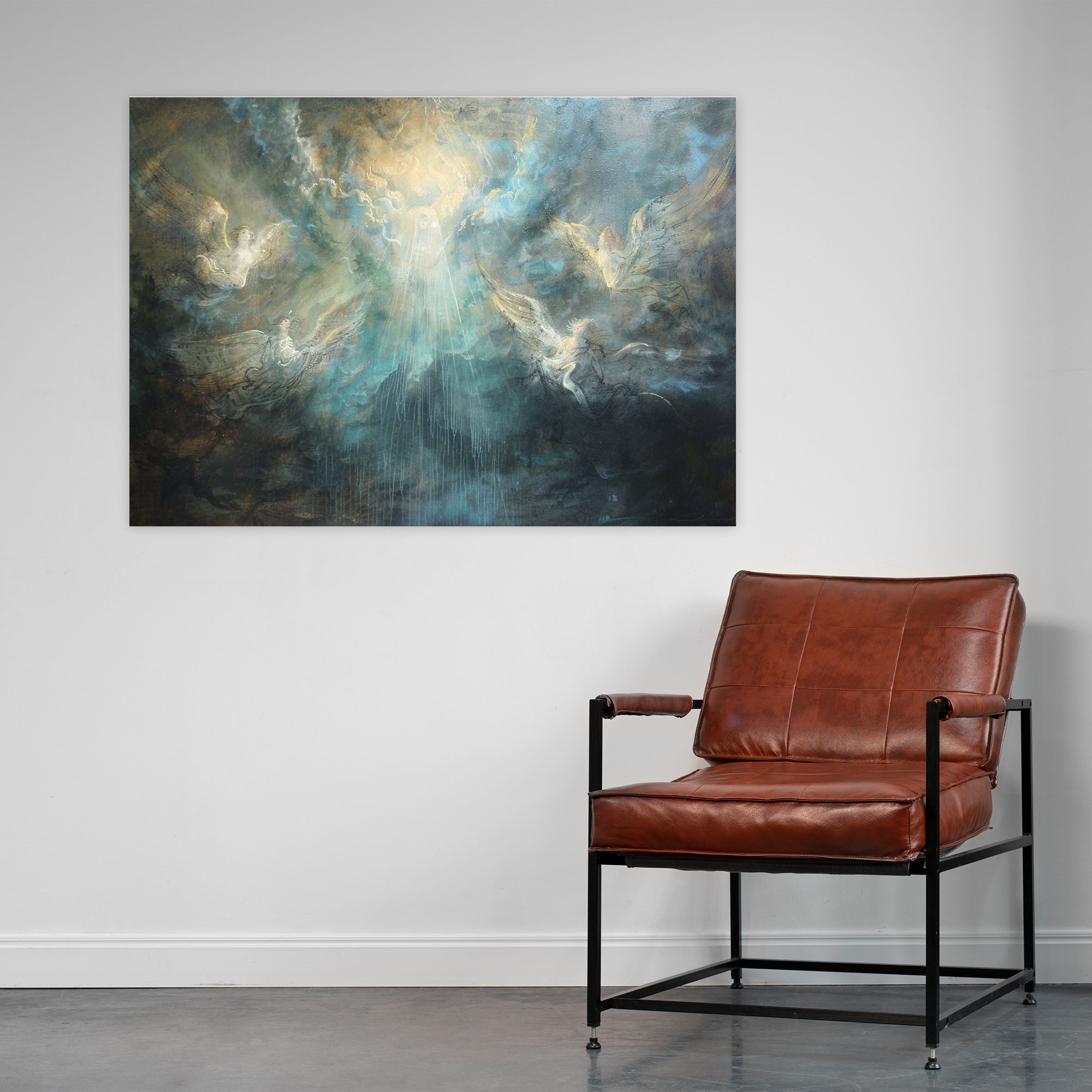 Baroque Style Painting Wall Decoration - Baroque, Canvas Print, Baroque Style Painting, Ethereal Light