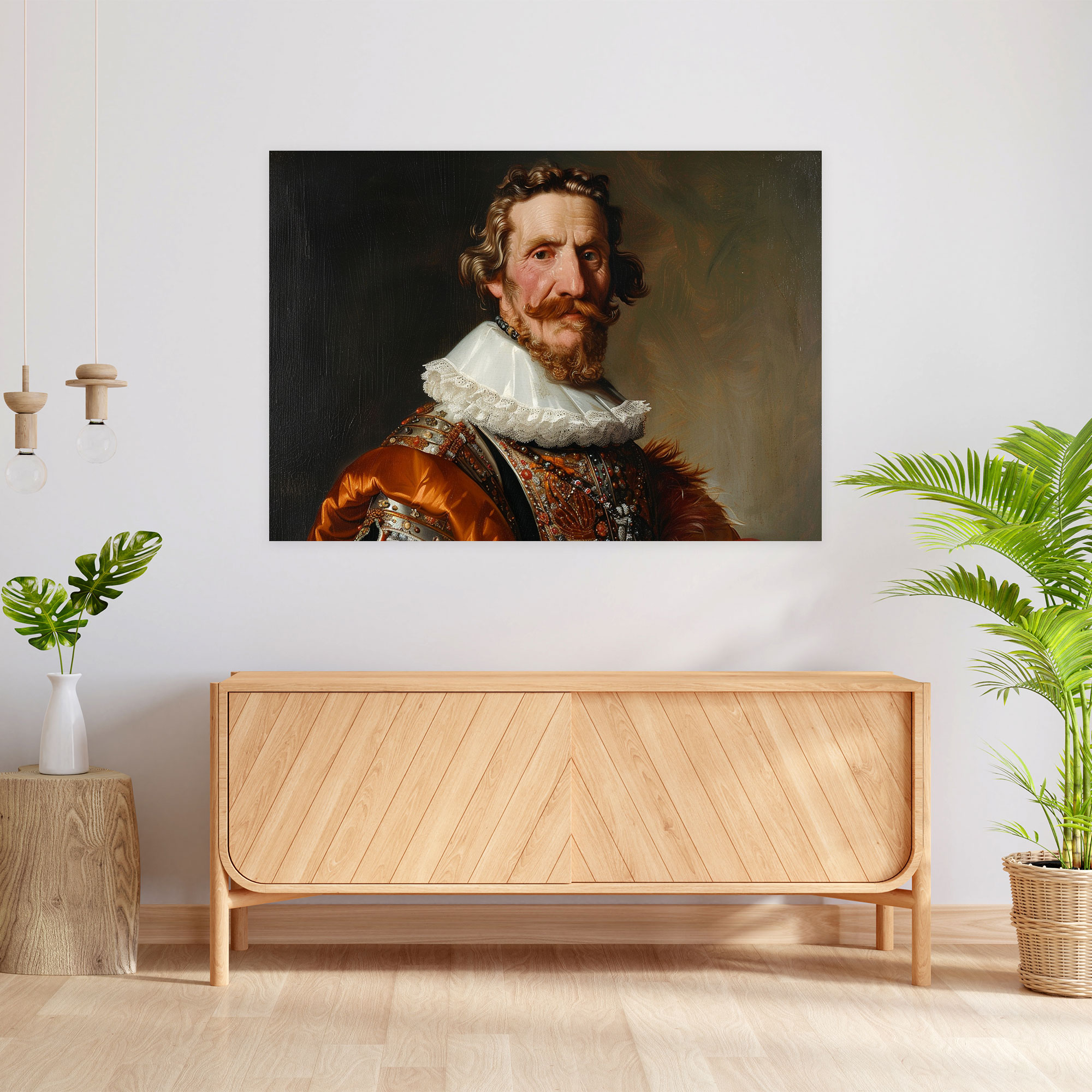 Nobleman Portrait Canvas Print - Baroque, Baroque Style Painting, Canvas Wall Art, Wall Decoration