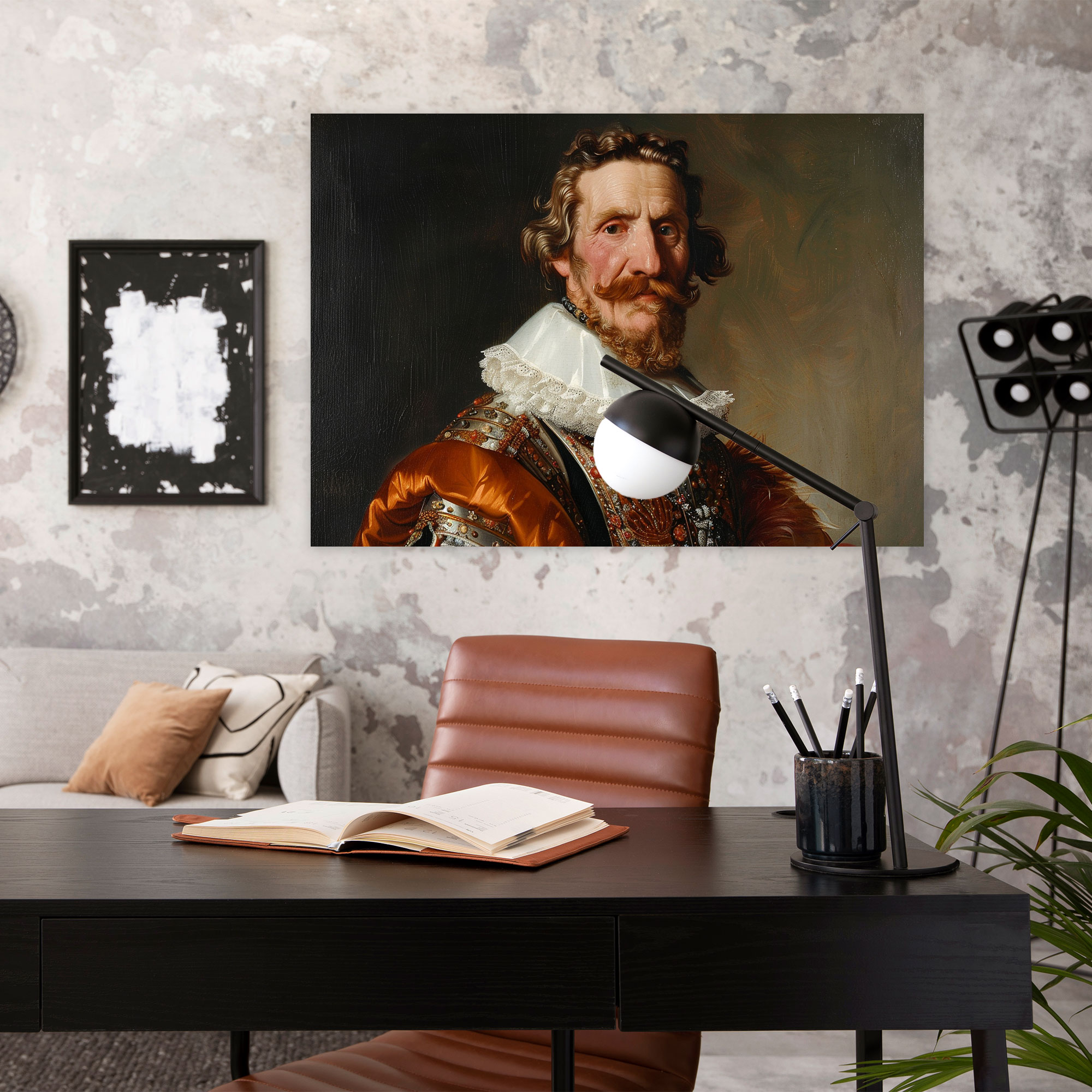Nobleman Portrait Canvas Print - Baroque, Baroque Style Painting, Canvas Wall Art, Wall Decoration