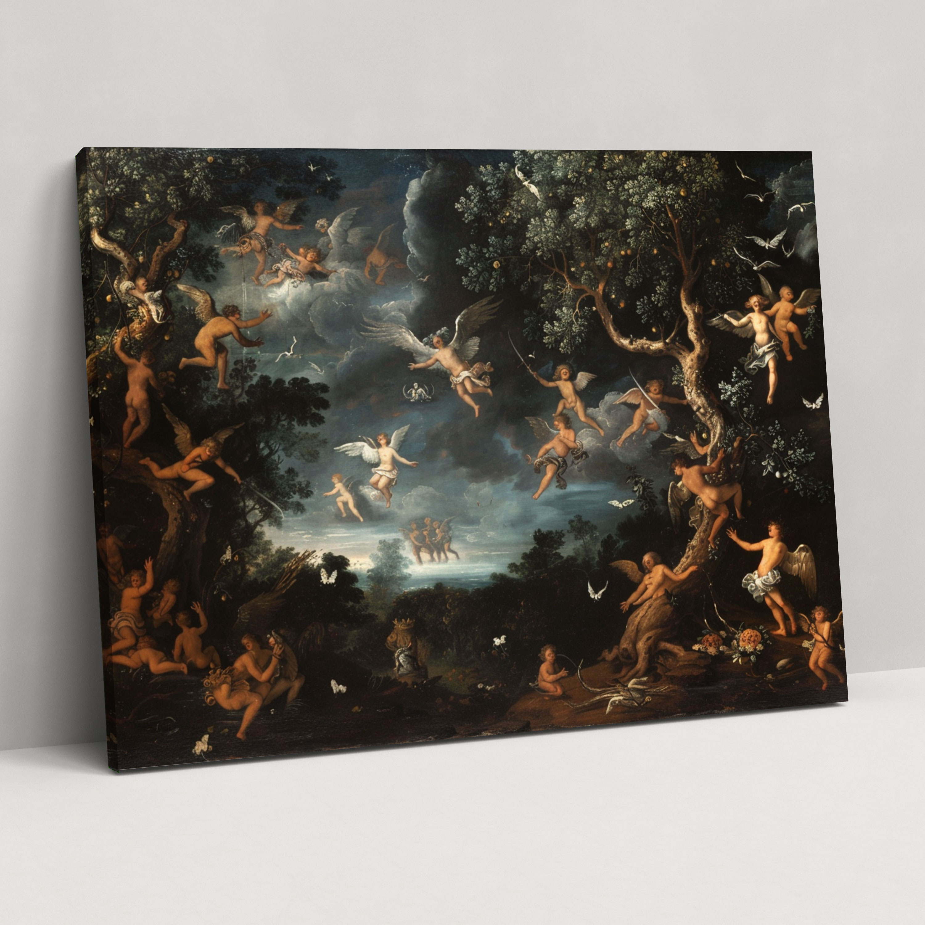 Mythical Battle Wall Art - Baroque, Baroque Style Painting, Canvas Wall Art, Canvas Print