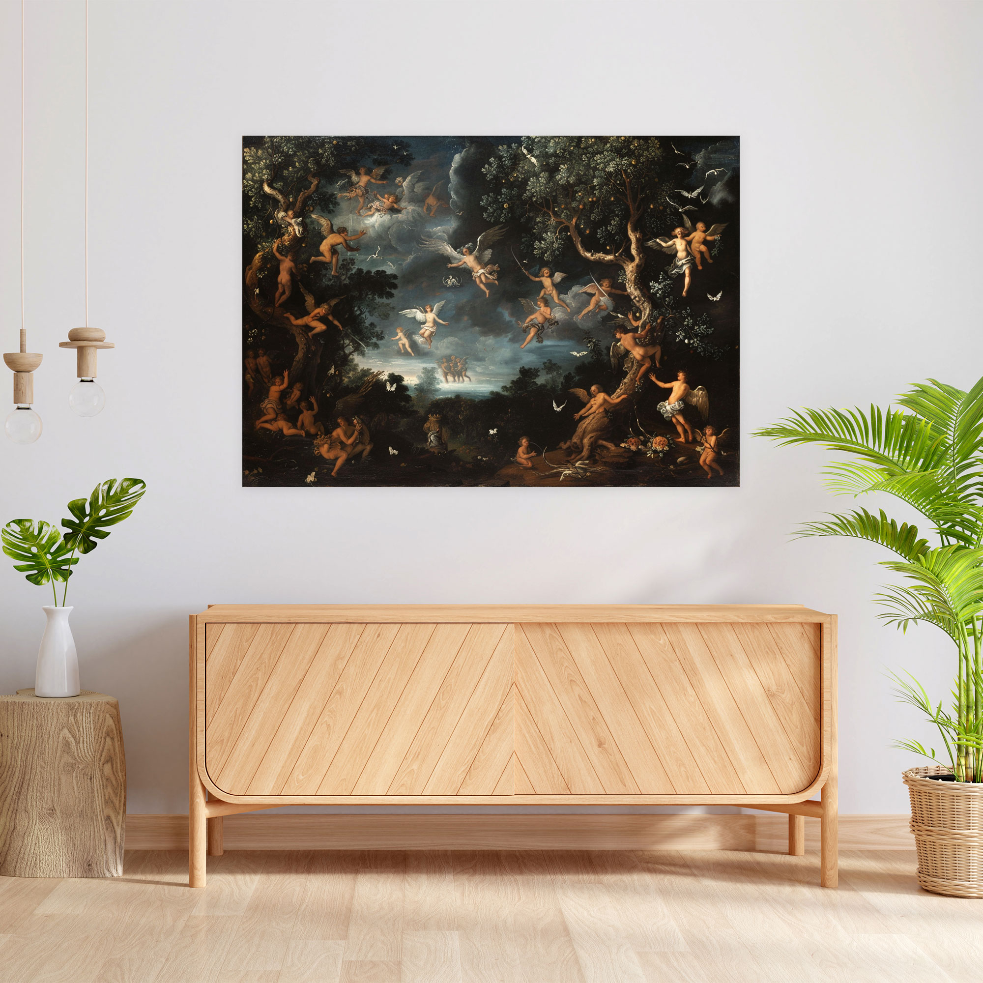 Mythical Battle Wall Art - Baroque, Baroque Style Painting, Canvas Wall Art, Canvas Print