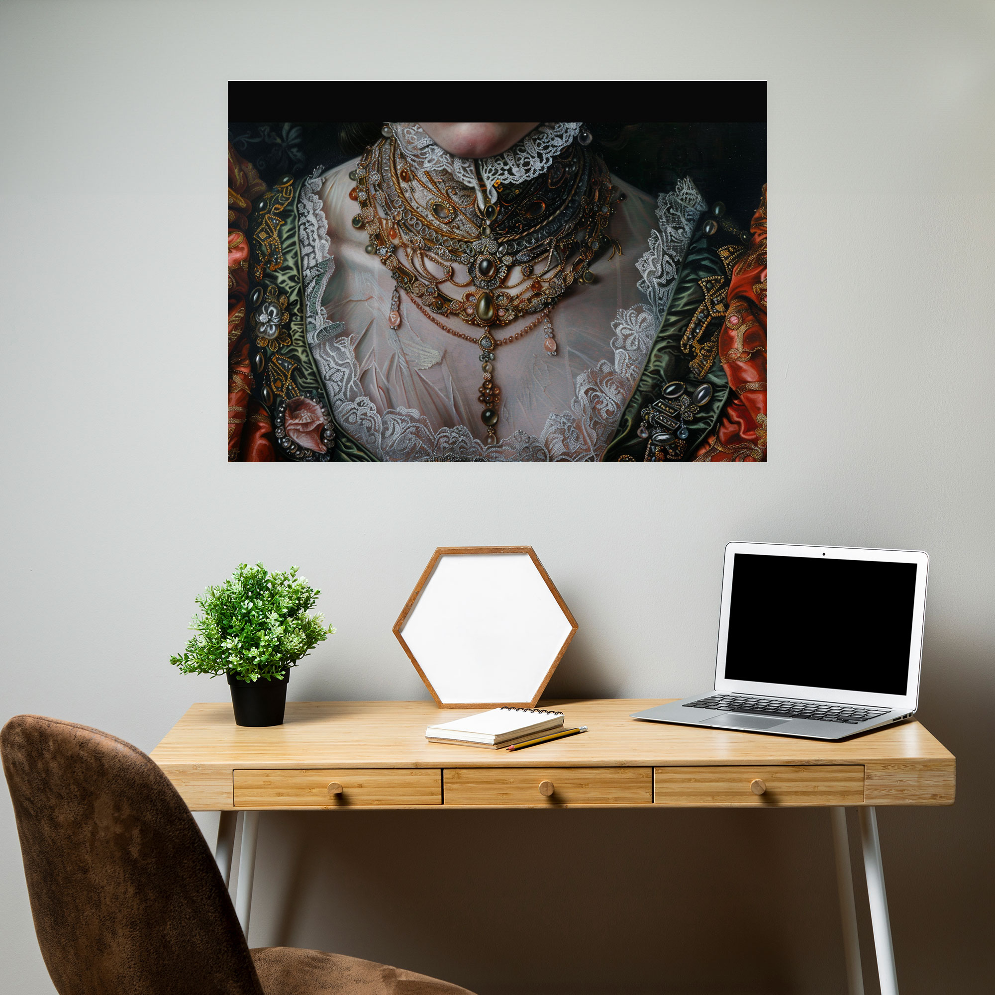 Noblewoman Portrait Canvas Print - Baroque, Home Decoration, Canvas, Wall Art