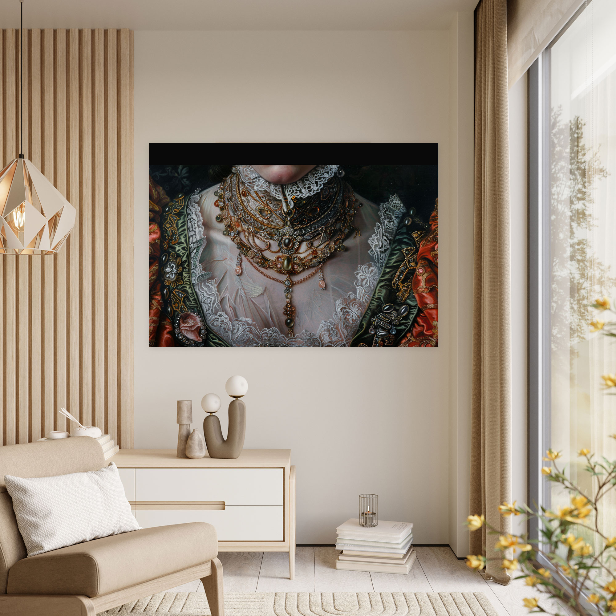 Noblewoman Portrait Canvas Print - Baroque, Home Decoration, Canvas, Wall Art