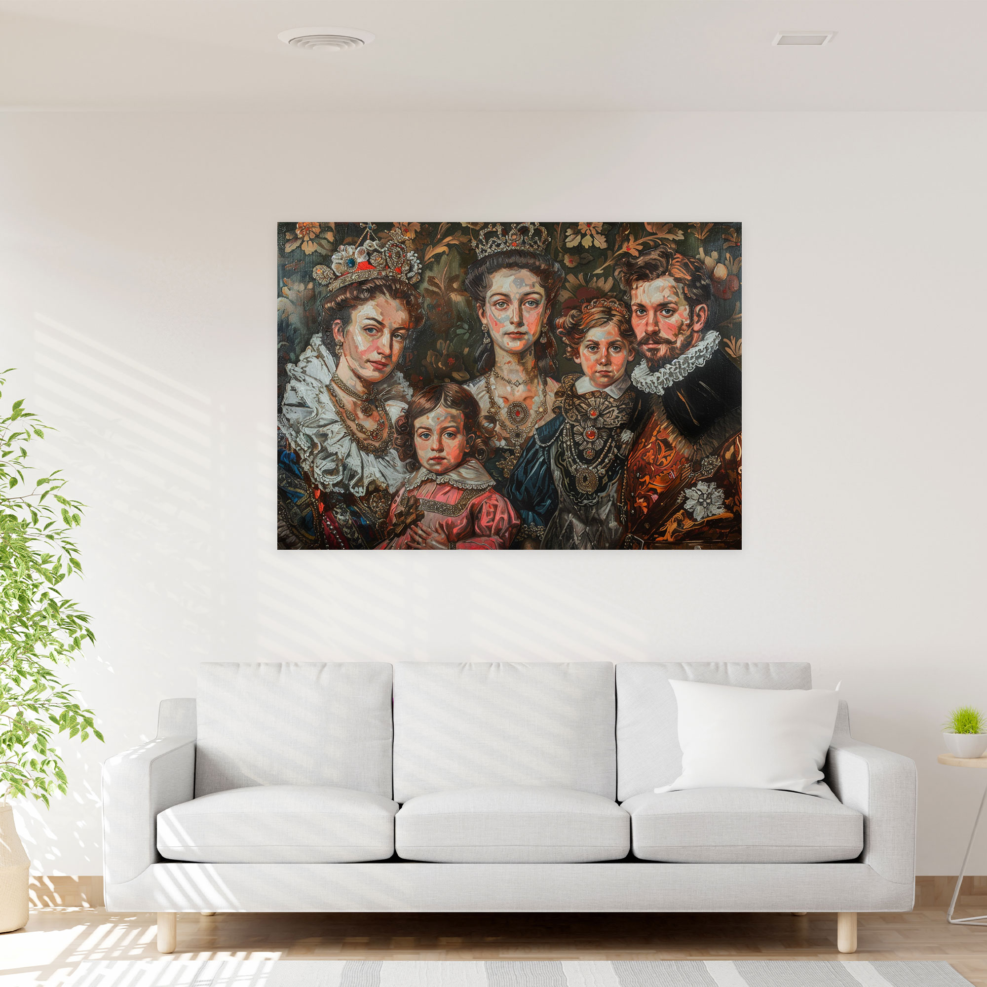 Royal Family Portrait Wall Art - Baroque, Royal Family Portrait, Rich Colors, Baroque Style Painting