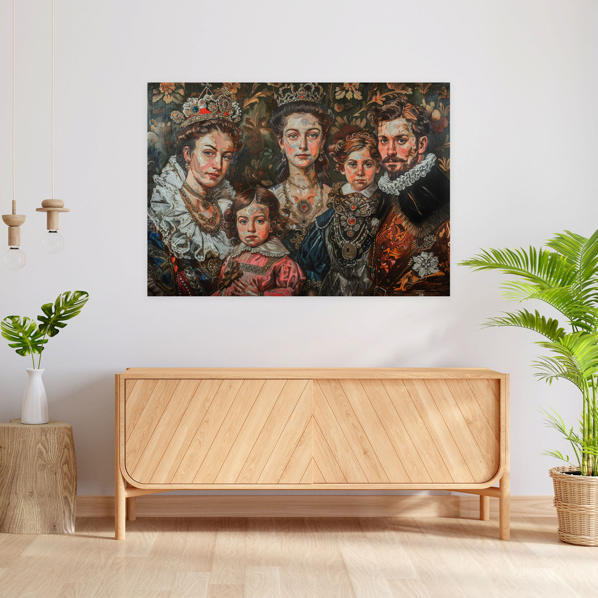 Royal Family Portrait Wall Art - Baroque, Royal Family Portrait, Rich Colors, Baroque Style Painting