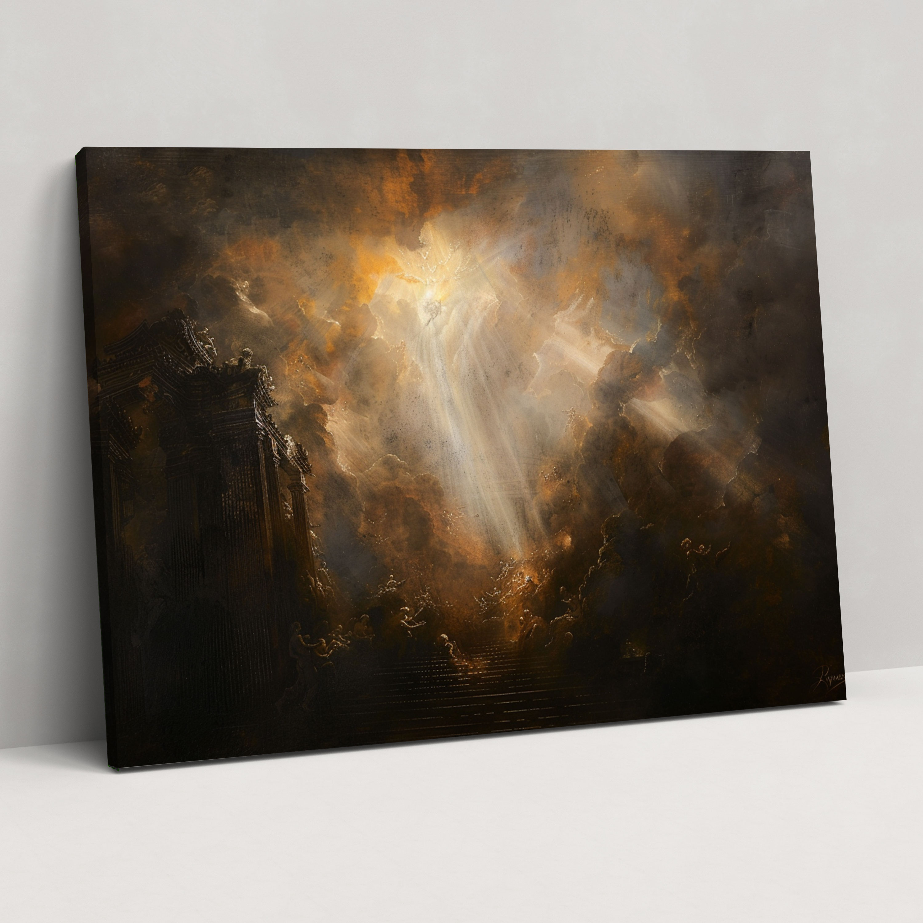 Dramatic Religious Baroque Canvas Print - Baroque, Canvas, Home Decoration, Wall Decoration