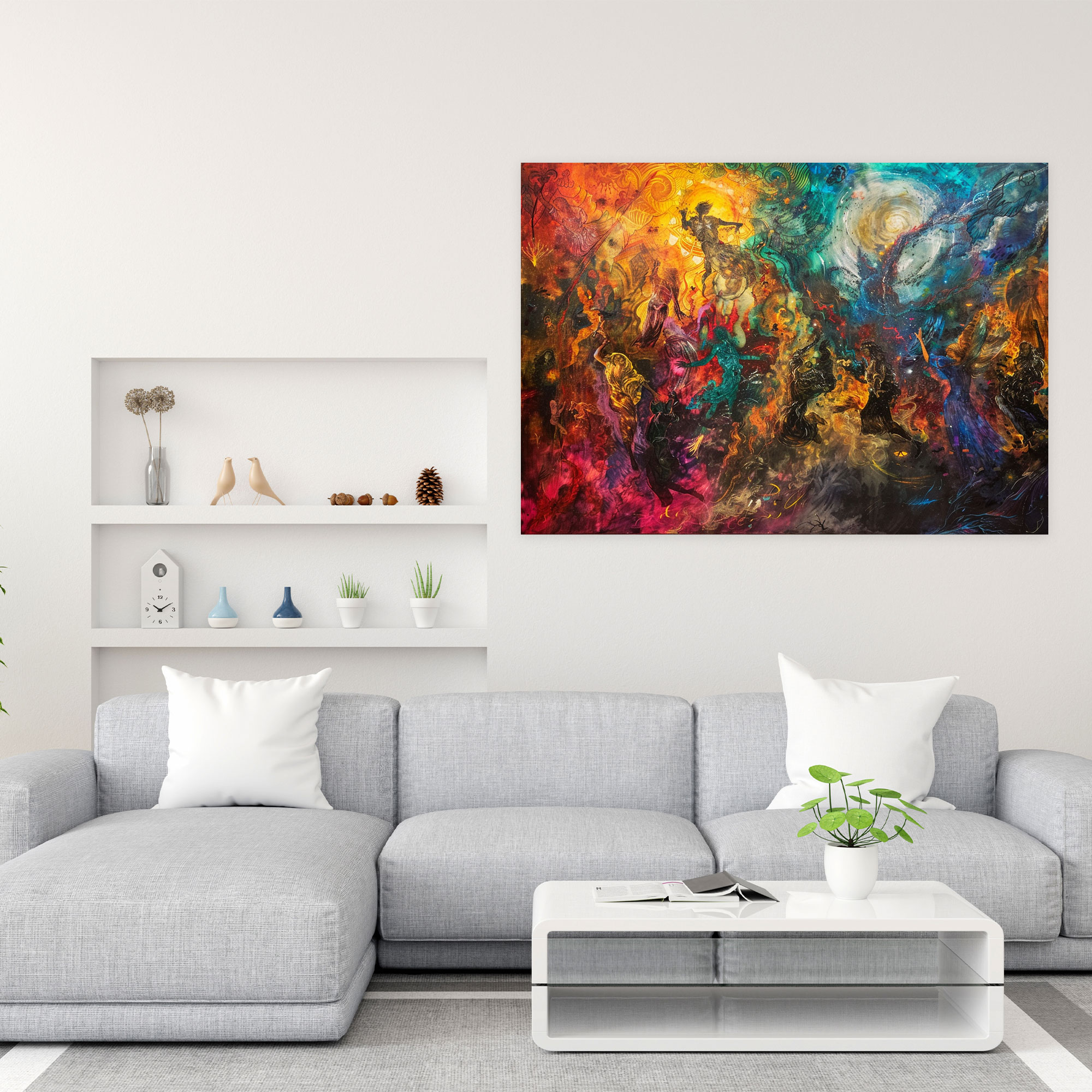 Mythological Baroque Wall Art - Baroque, Canvas, Vibrant Colors, Baroque Style Painting