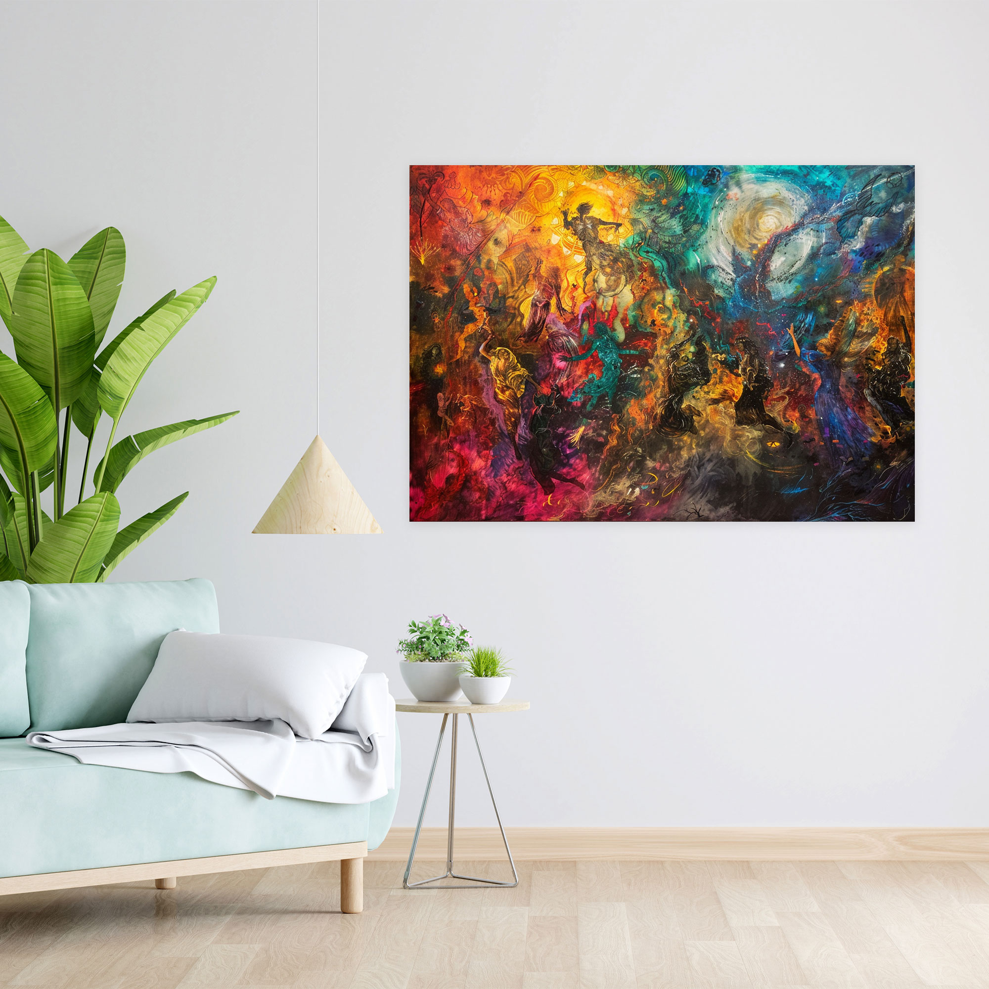 Mythological Baroque Wall Art - Baroque, Canvas, Vibrant Colors, Baroque Style Painting
