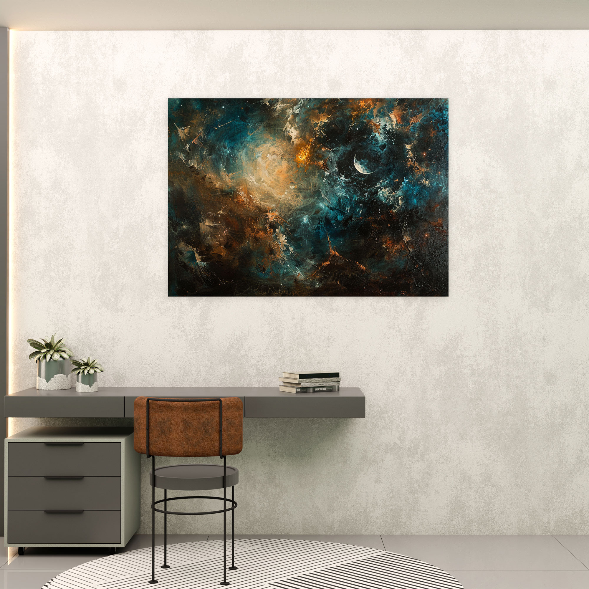 Celestial Baroque Canvas Print - Baroque, Wall Art, Celestial Motifs, Canvas