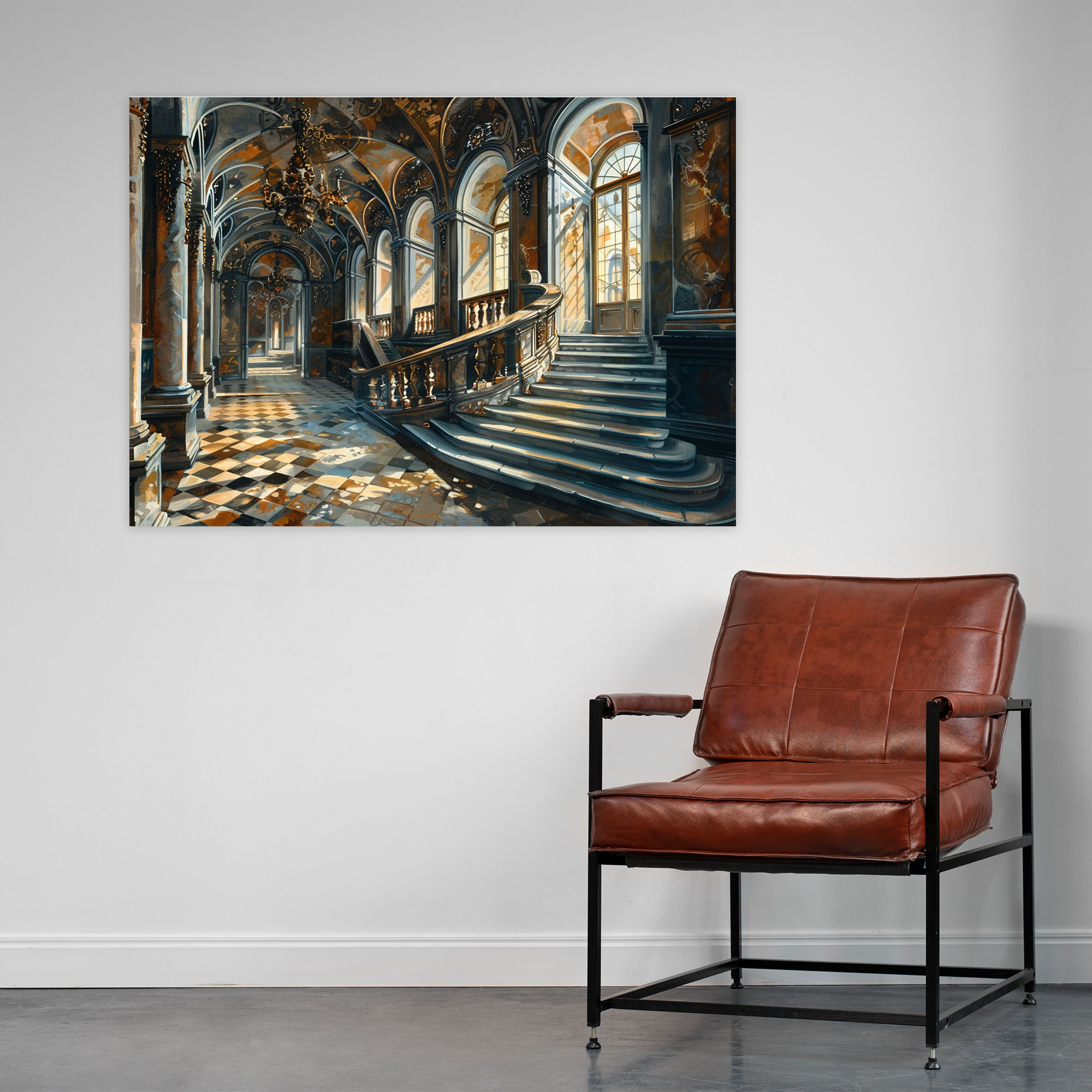 Antique Architecture Baroque Wall Decoration - Baroque, Wall Decoration, Elaborate Architecture, Canvas Wall Art
