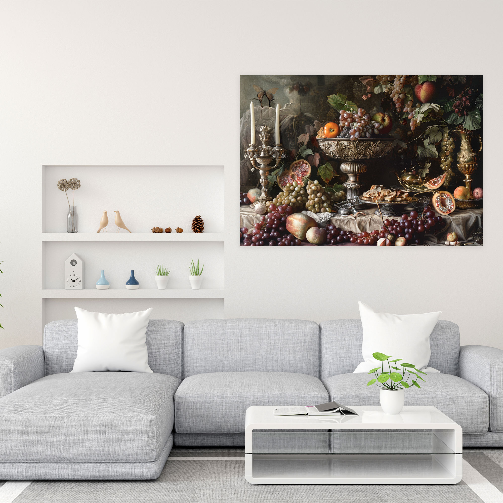 Opulent Still Life Canvas Print - Baroque, Home Decoration, Wall Art, Canvas Print