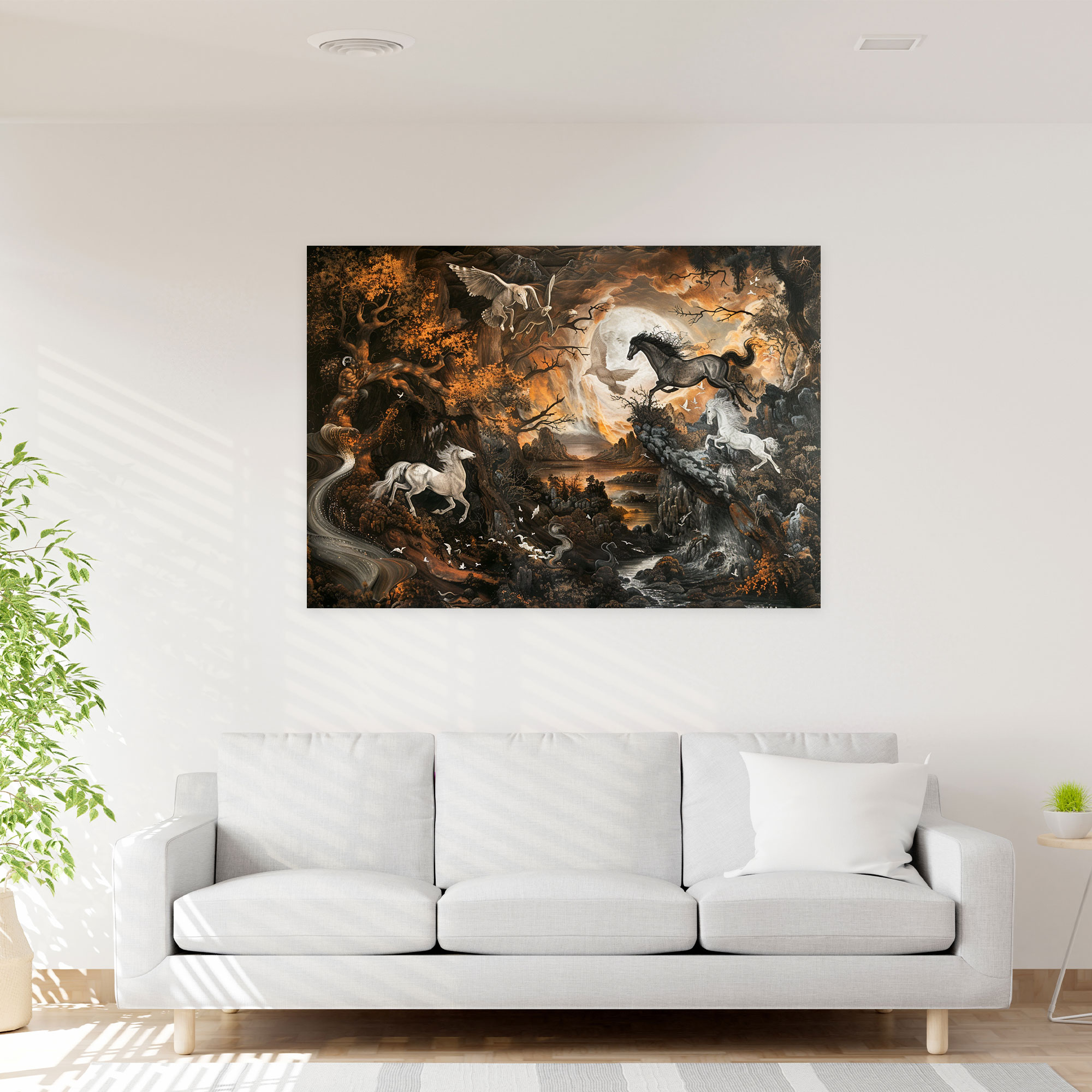 Baroque Style Painting Canvas Print - Baroque, Baroque Style Painting, Wall Decoration, Canvas Print