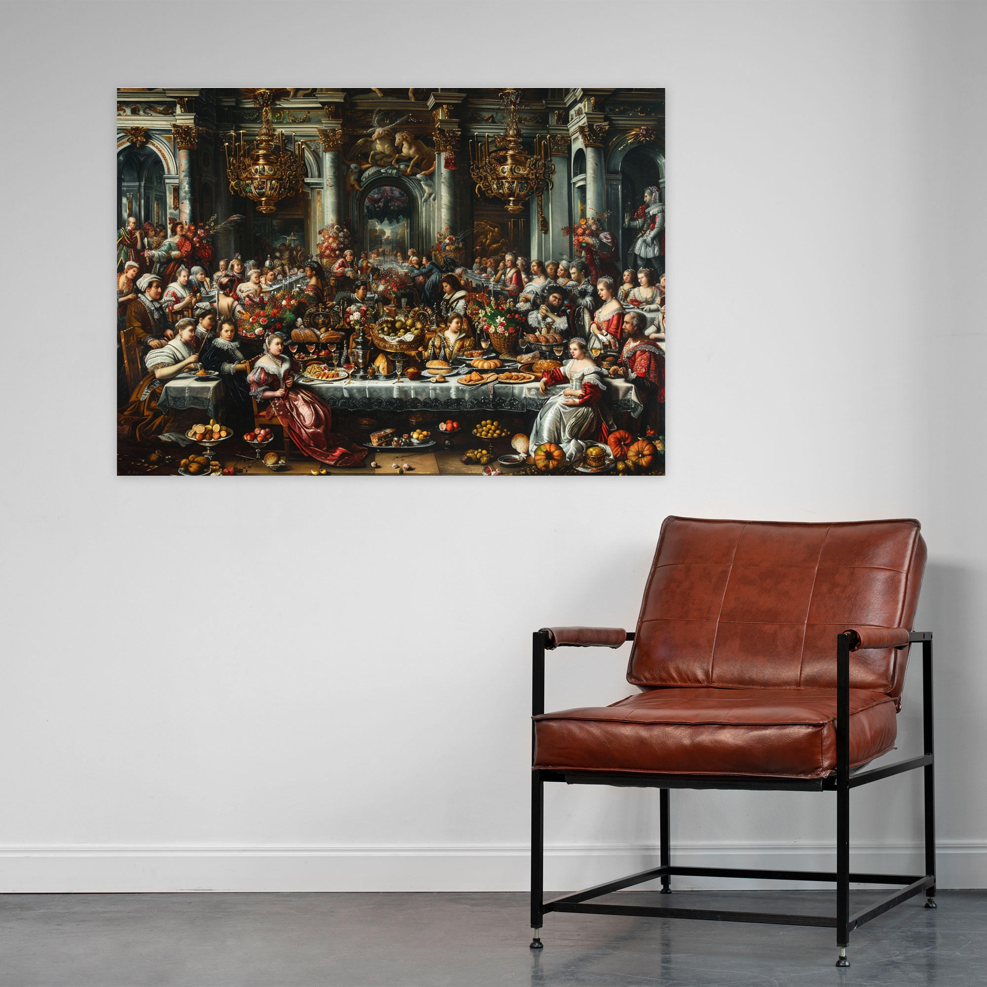 Baroque Style Painting Canvas Print - Baroque, Baroque Style Painting, Wall Art, Home Decoration