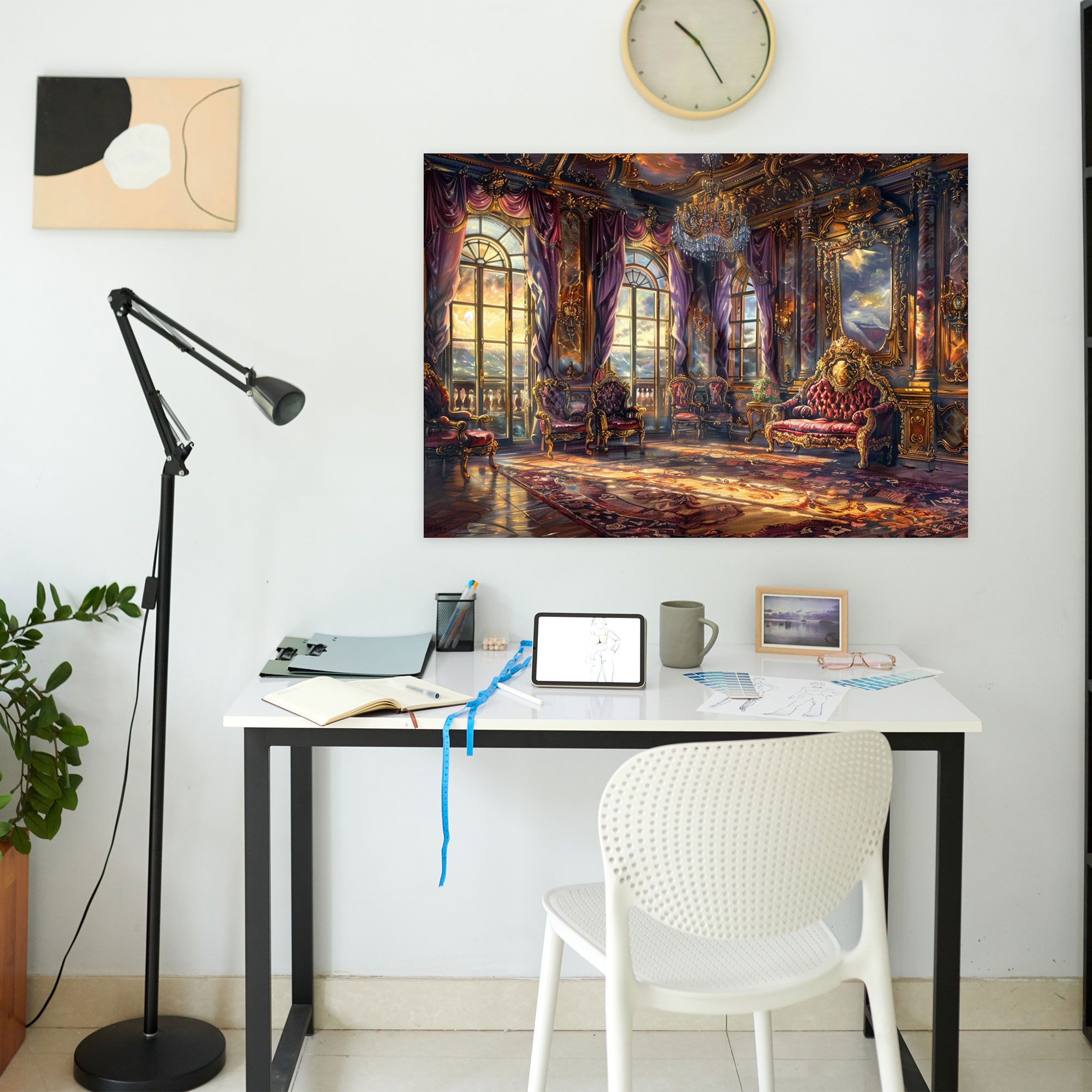Baroque Style Painting Canvas Print - Baroque, Canvas Print, Wall Decoration, Wall Art