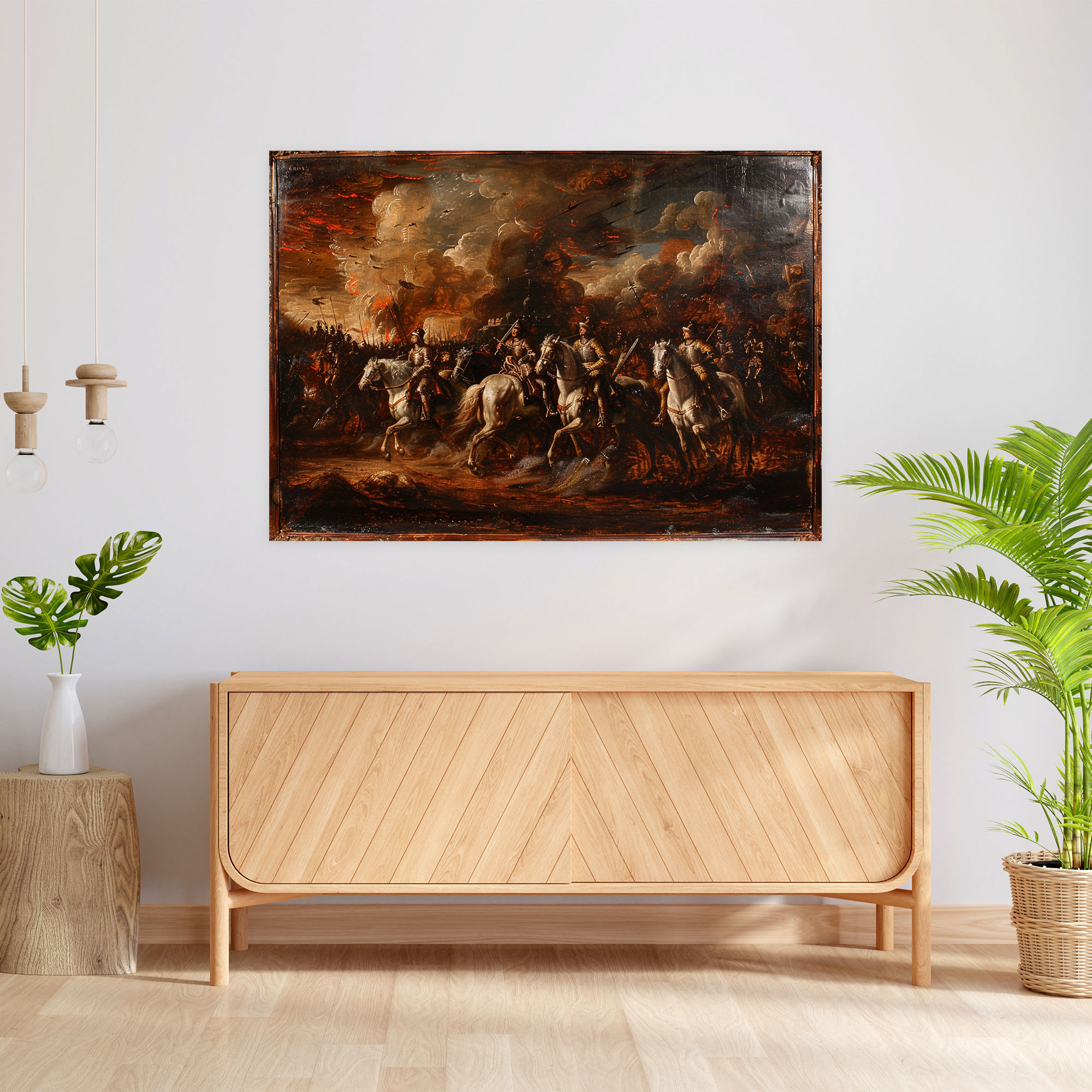 Baroque Style Painting Canvas Print - Baroque, Home Decoration, Baroque Style Painting, Canvas