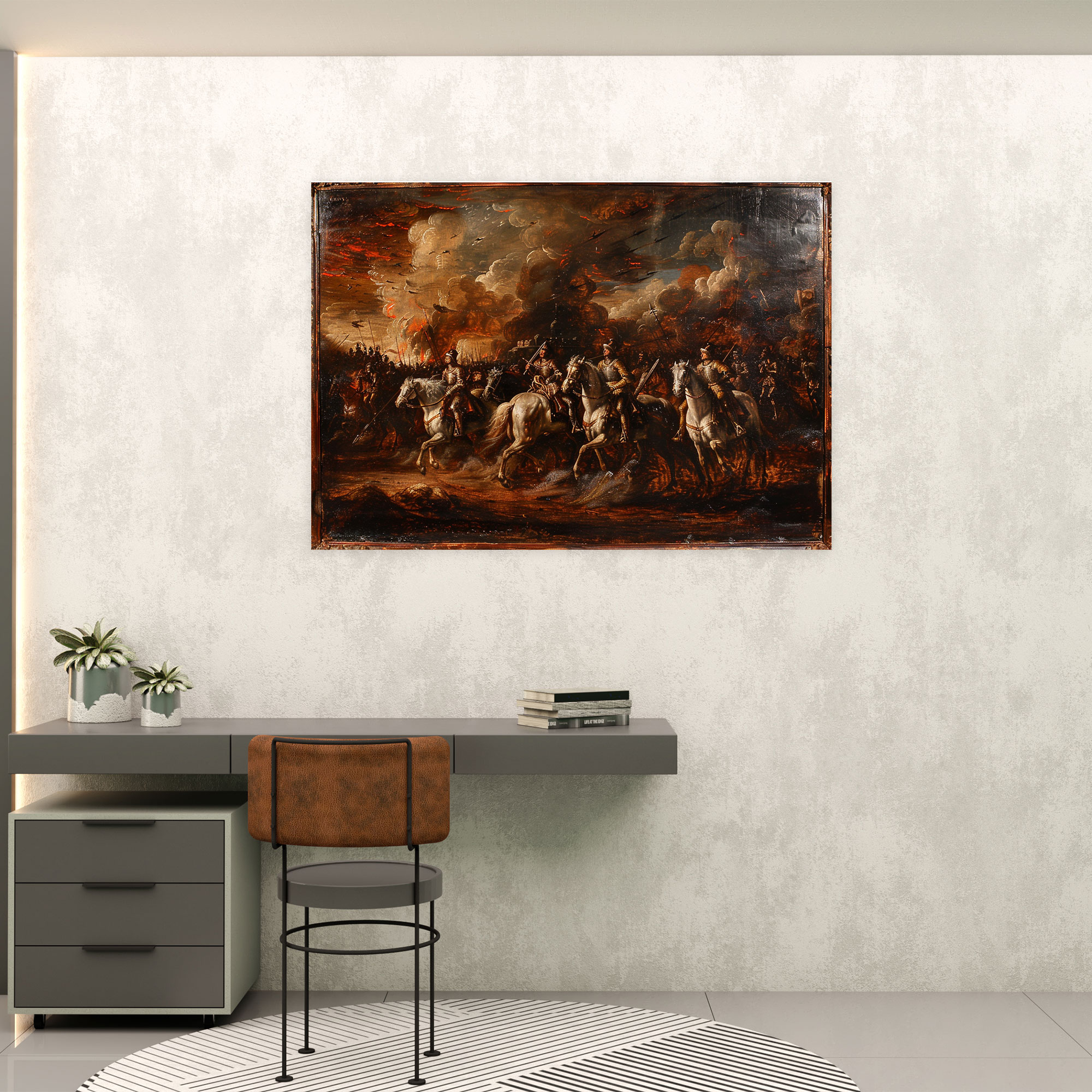 Baroque Style Painting Canvas Print - Baroque, Home Decoration, Baroque Style Painting, Canvas