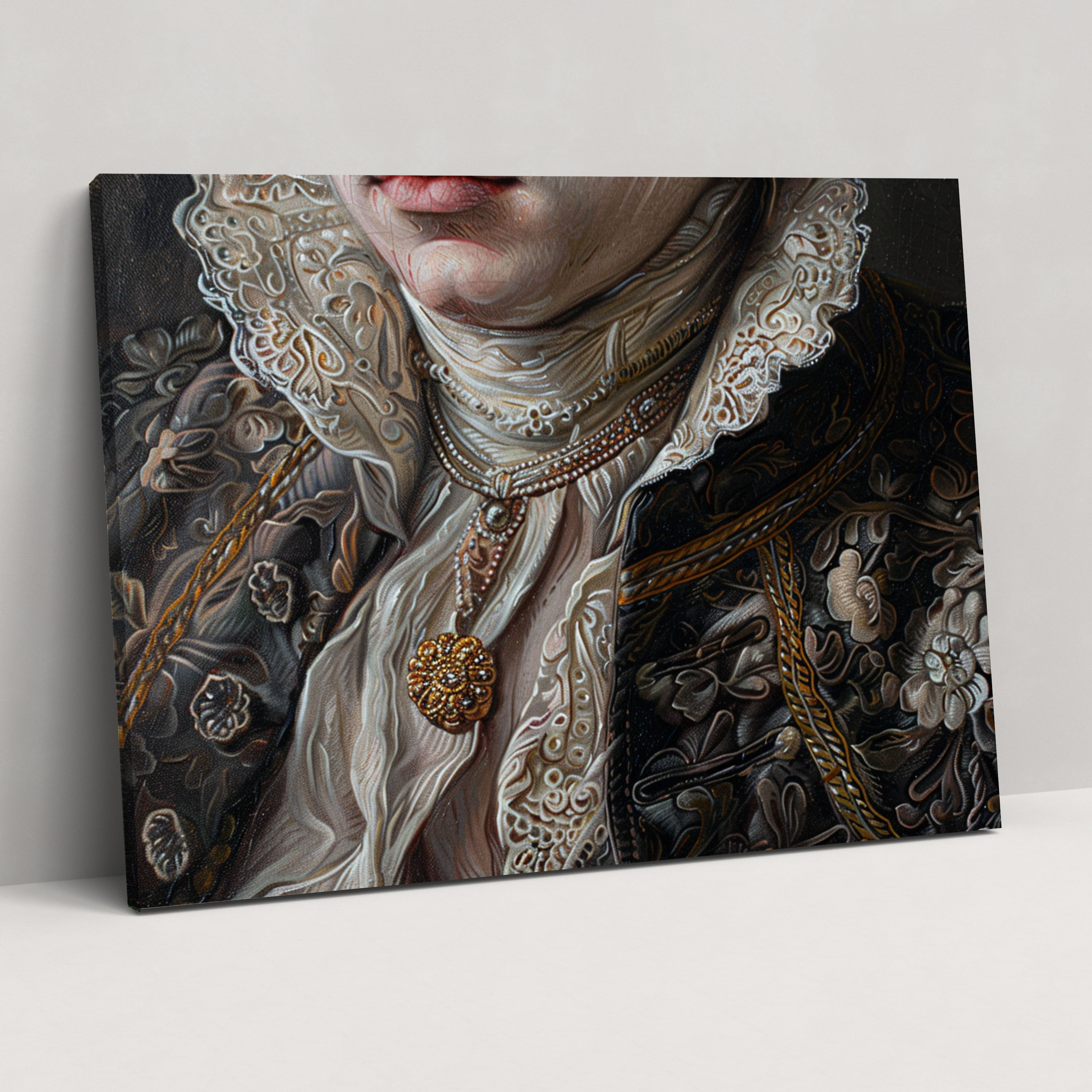 Baroque Style Painting Canvas Print - Baroque, Wall Decoration, Canvas, Canvas Wall Art