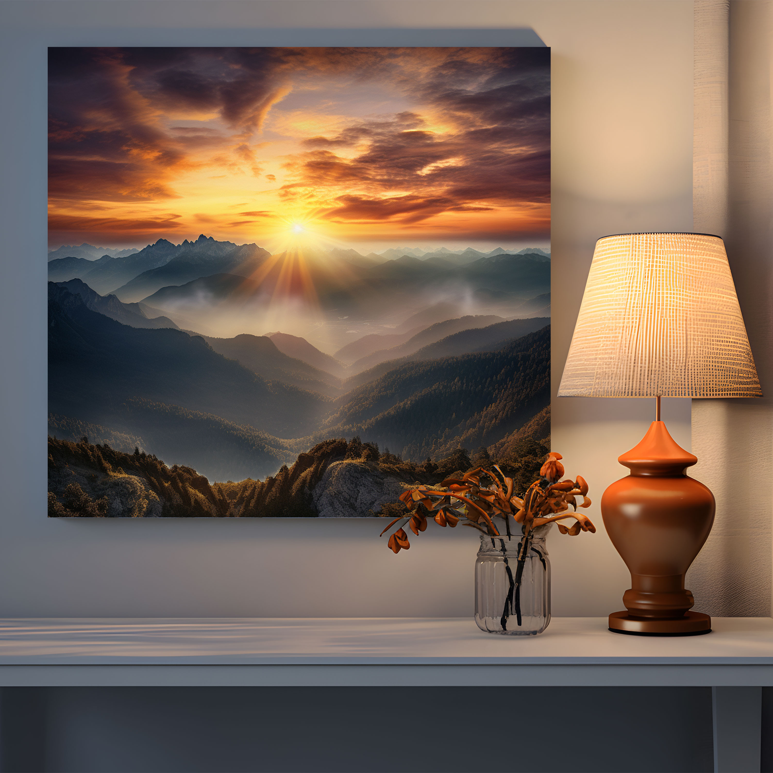 Born Wall Art - Born, Mountains, New Beginnings, Canvas