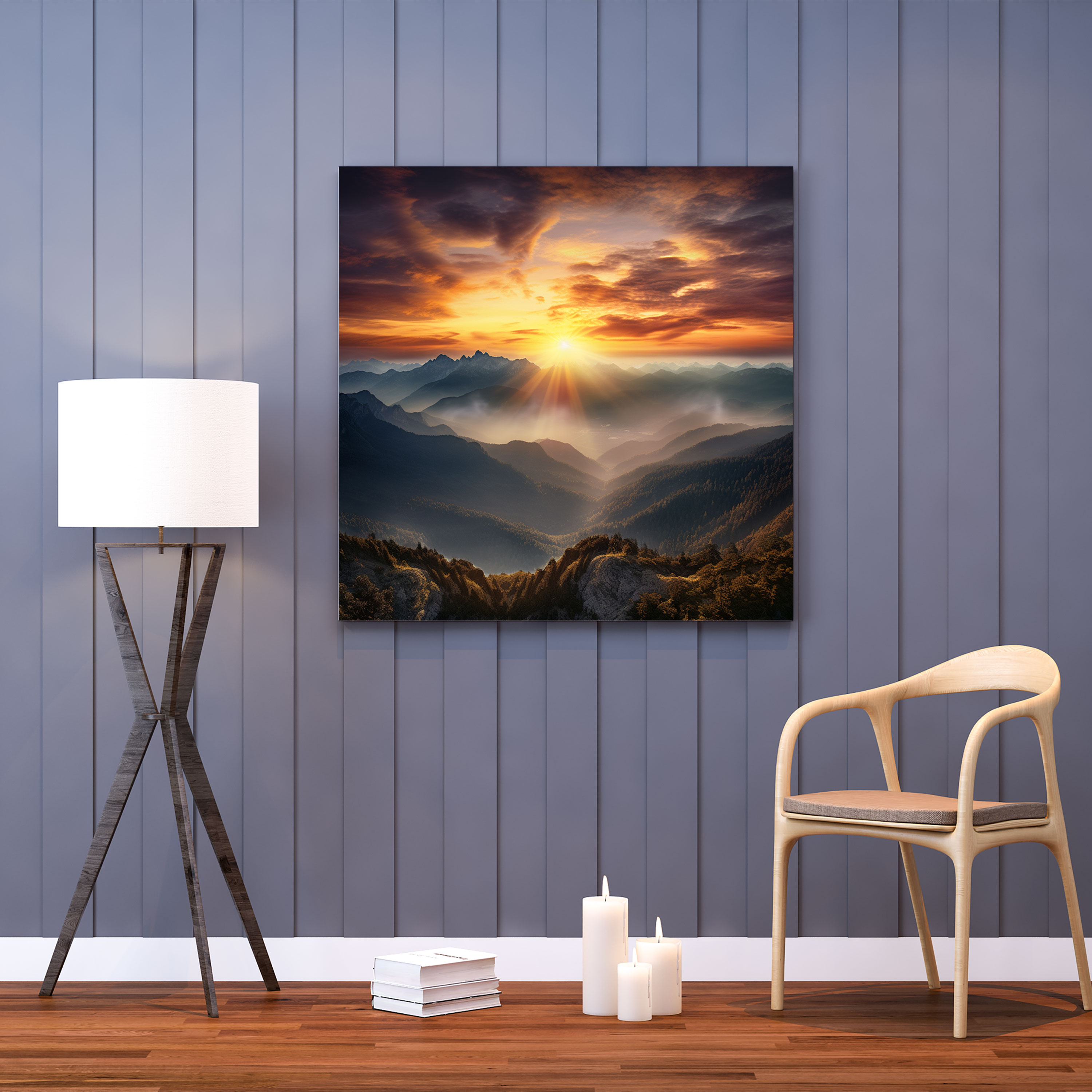 Born Wall Art - Born, Mountains, New Beginnings, Canvas