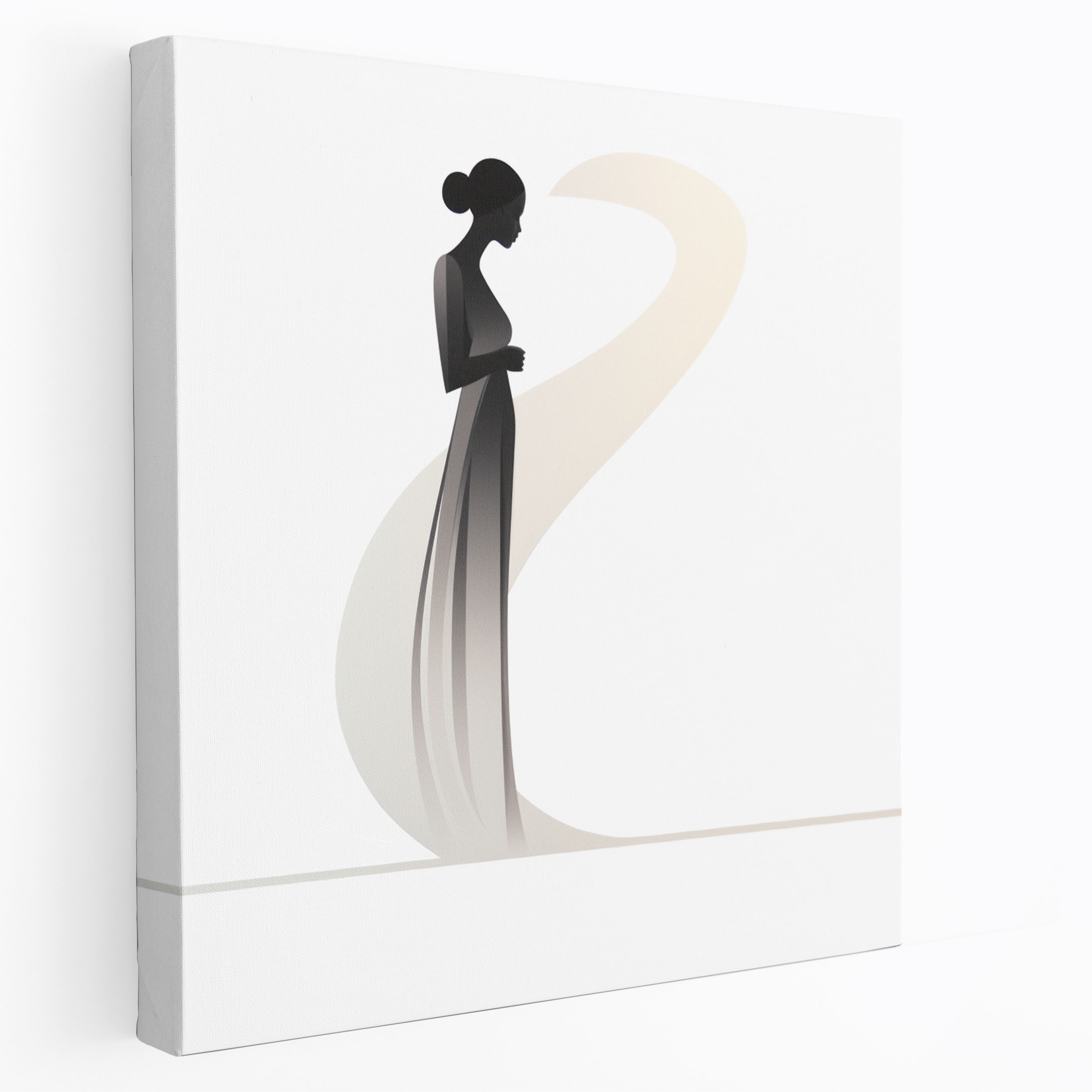 Born Wall Decoration - Born, Serene Silhouette, Wall Art, Wall Decoration