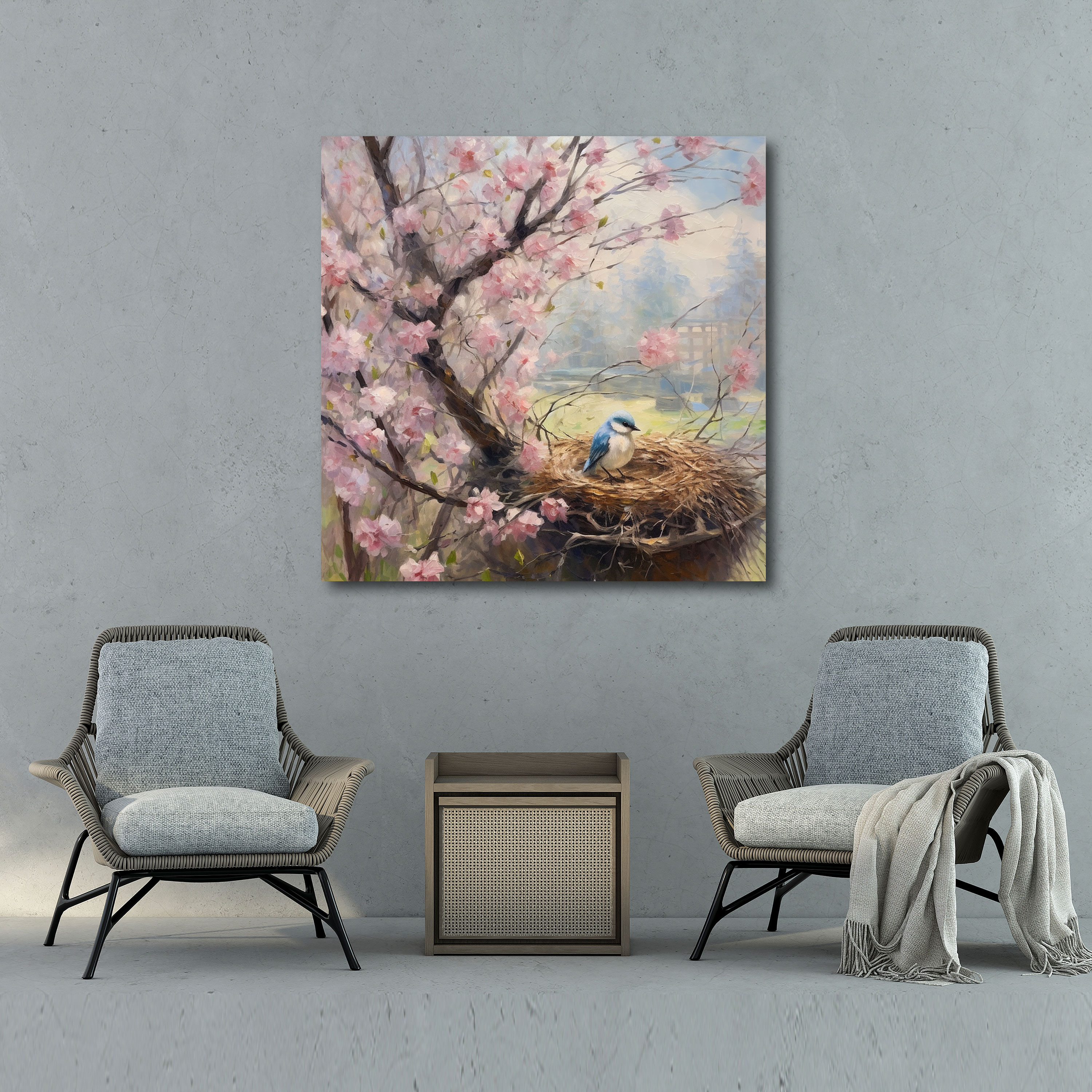 Born Canvas Wall Art - Born, Tranquility, Blooming Tree, Birth
