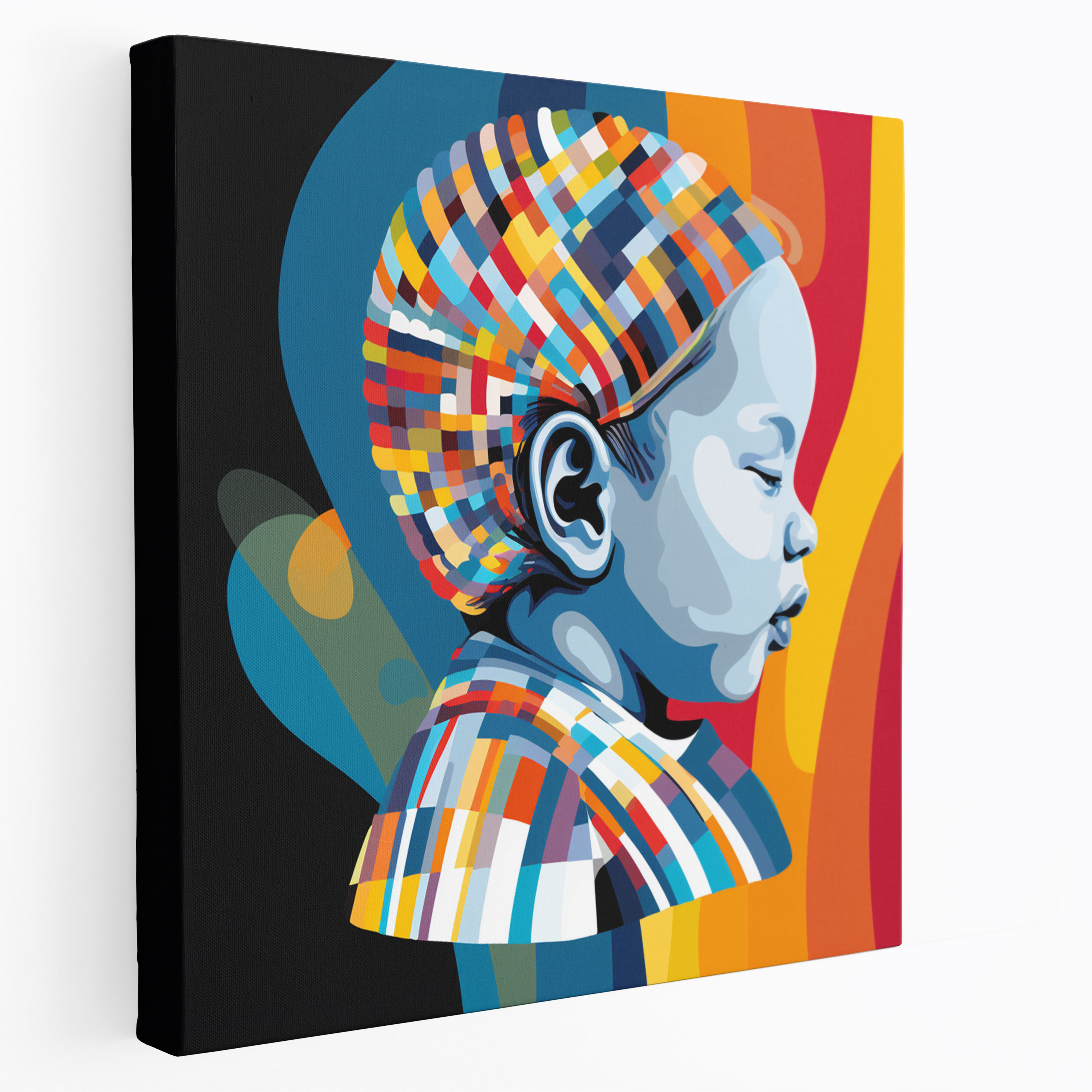 Born Canvas Print - Born, Colorful Wall Art, Born Canvas Print, Joyful Beginnings