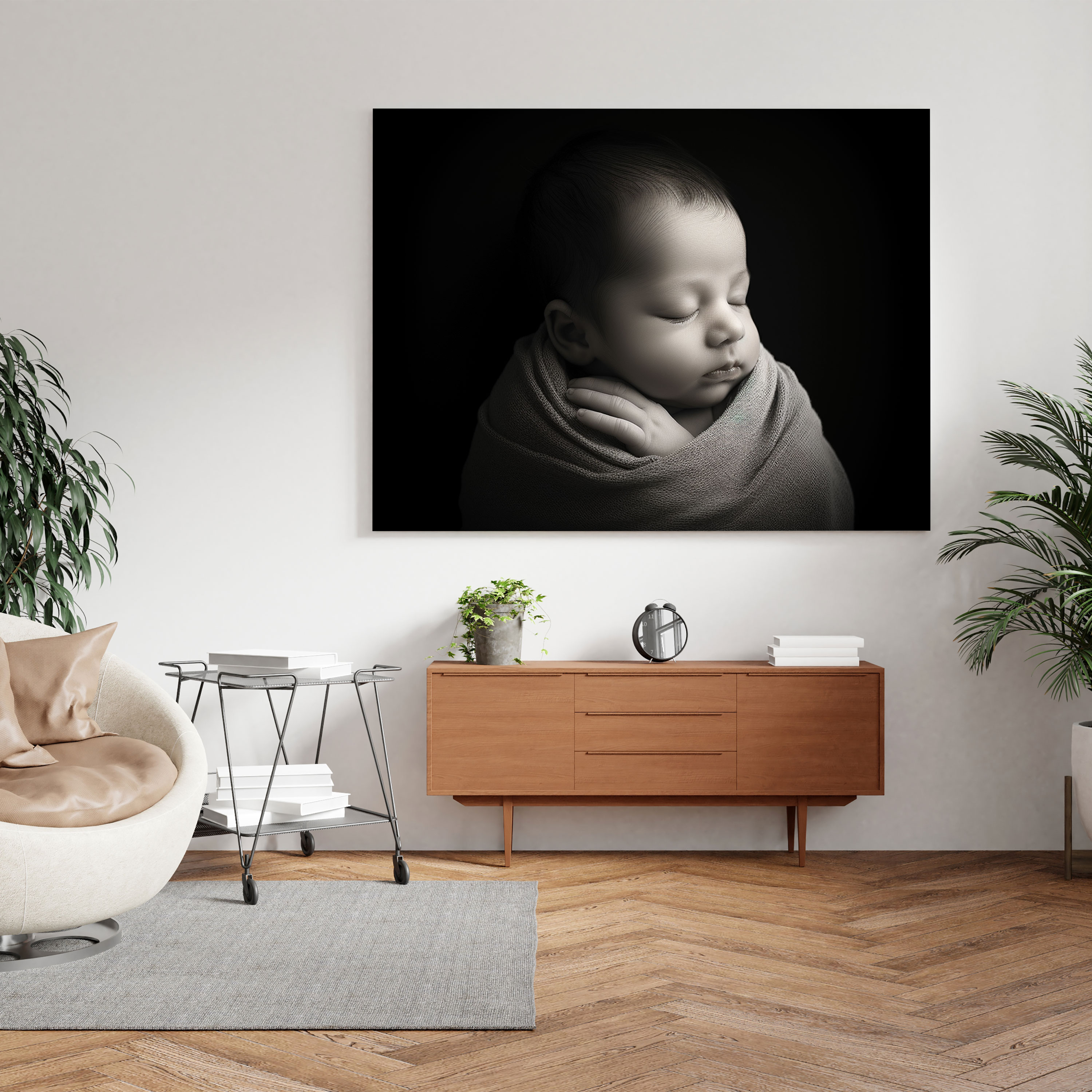 Pure Born Wall Art - Born, Canvas, Wall Decoration, Minimalist