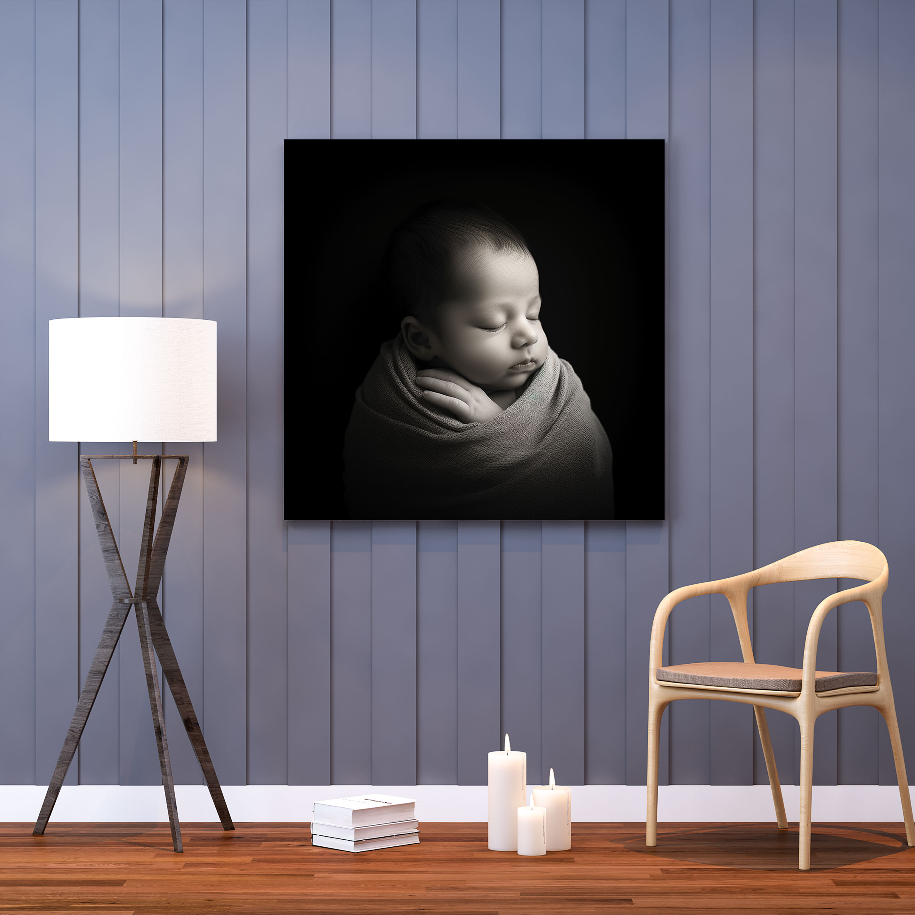 Pure Born Wall Art - Born, Canvas, Wall Decoration, Minimalist