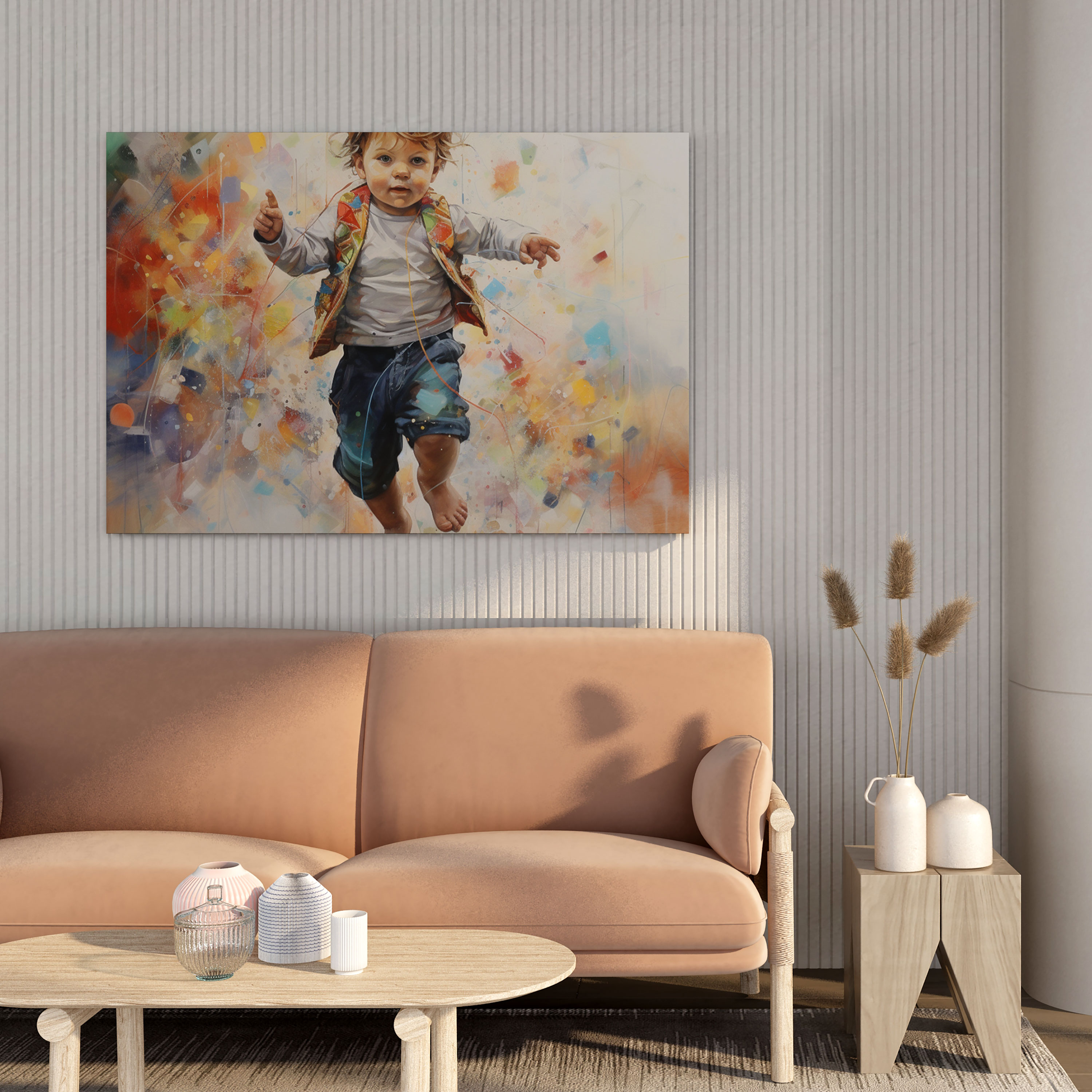 First Steps Born Wall Art - Born, First Steps, Mixed Media, Contemporary